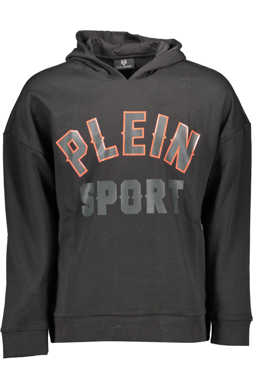 PLEIN SPORT MEN'S BLACK ZIP-UP SWEATSHIRT 