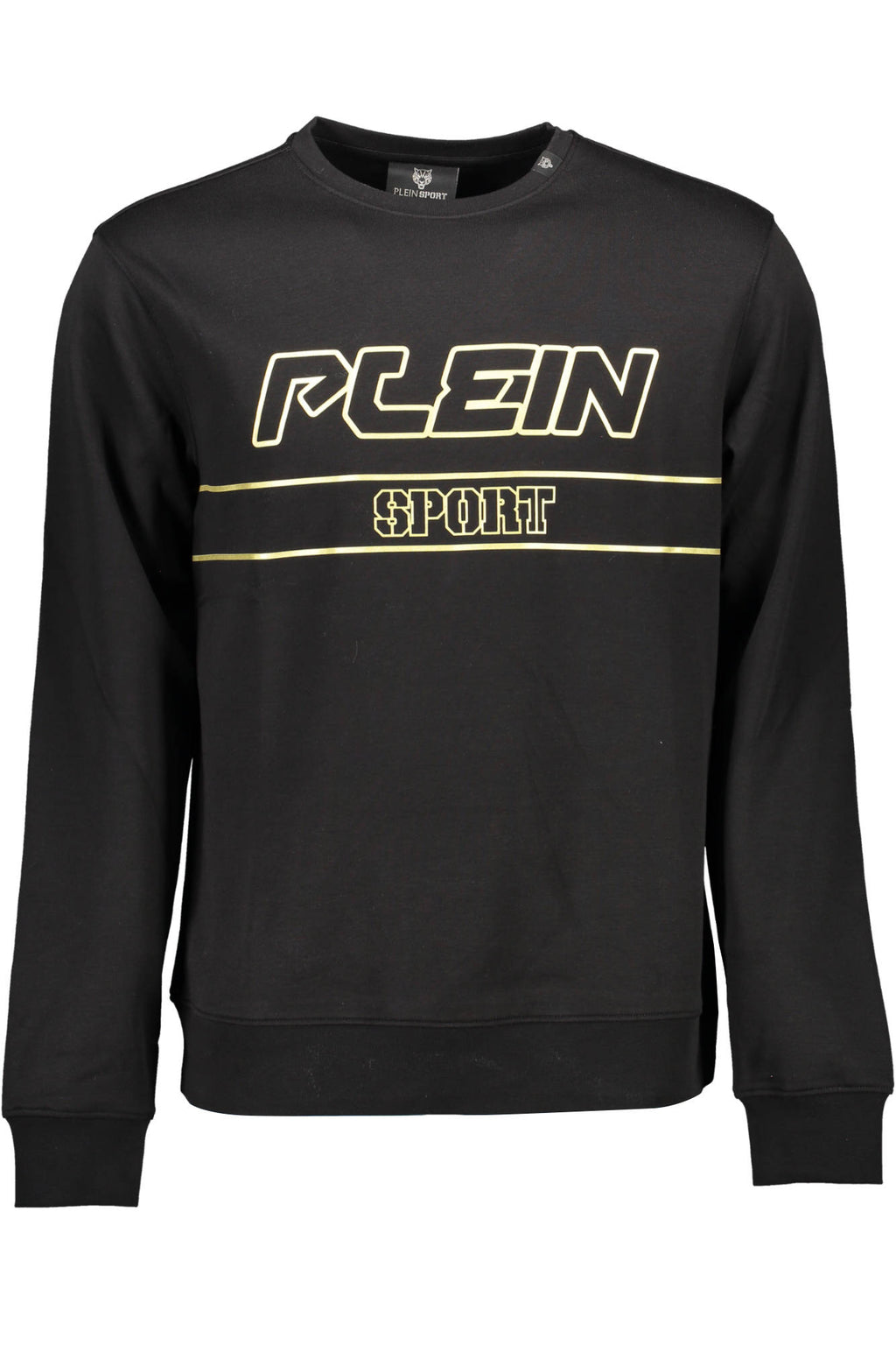 PLEIN SPORT MEN'S BLACK ZIP-UP SWEATSHIRT 