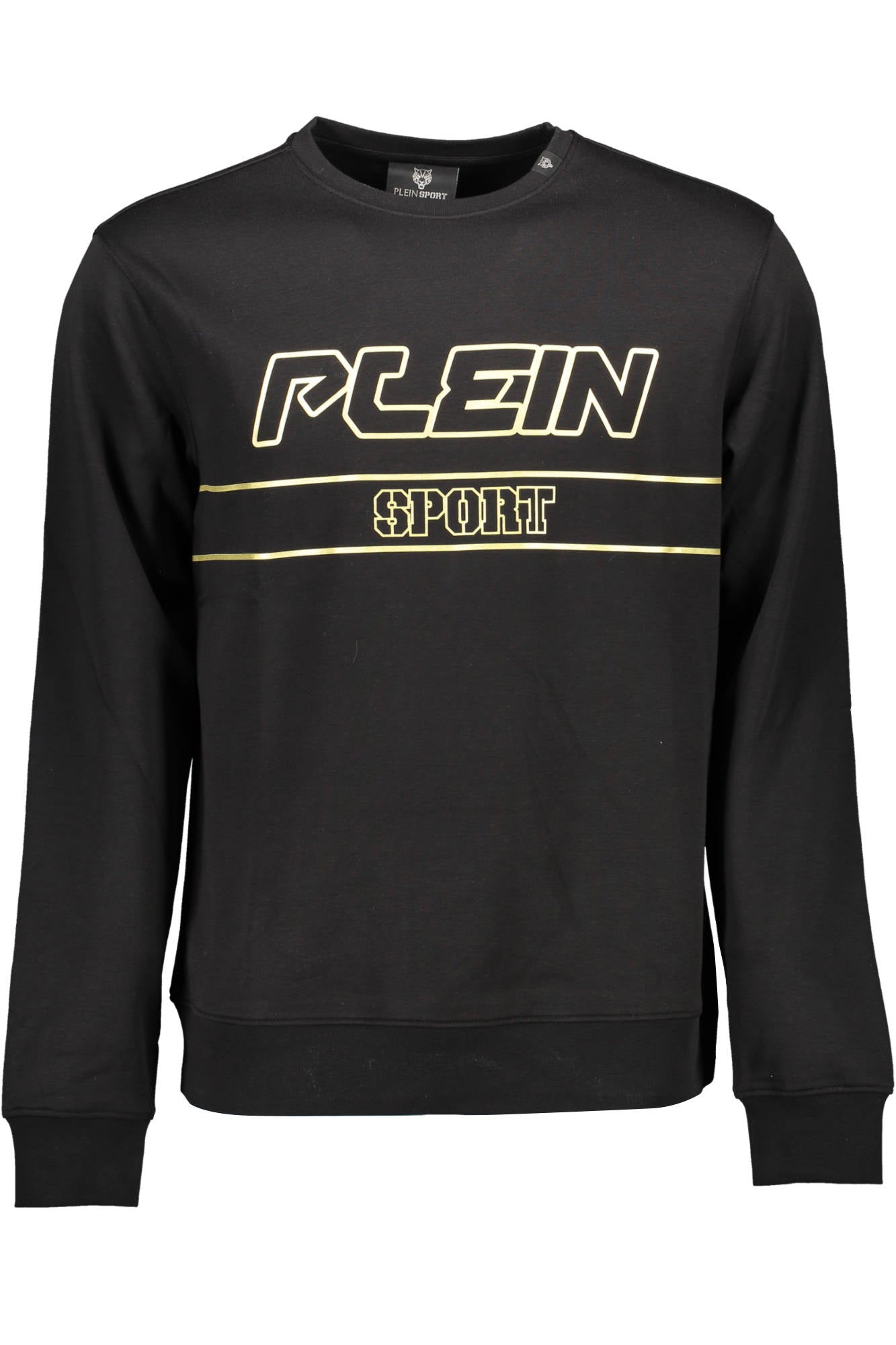 PLEIN SPORT MEN'S BLACK ZIP-UP SWEATSHIRT 