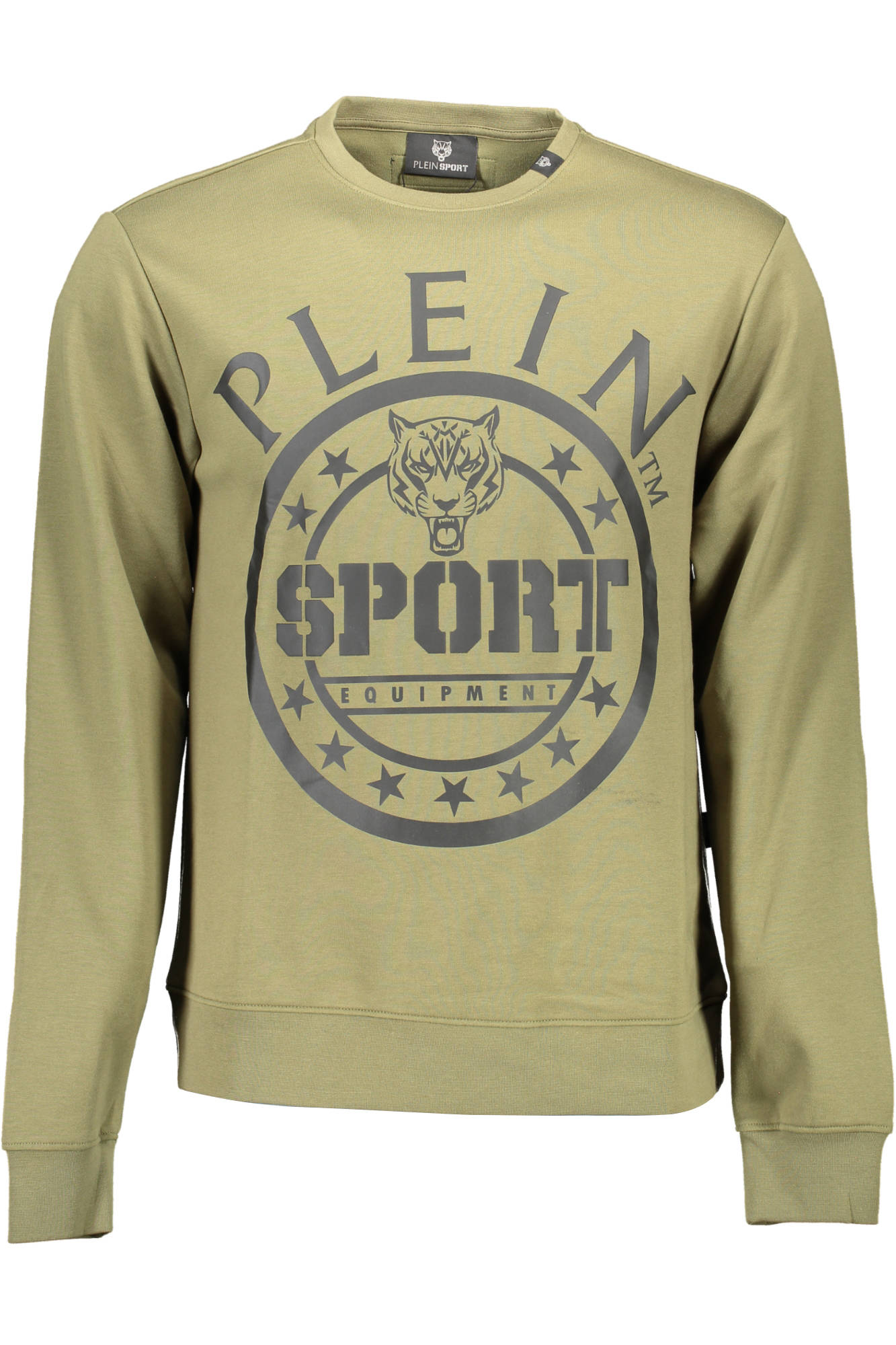 PLEIN SPORT MEN'S ZIP-UP SWEATSHIRT GREEN 