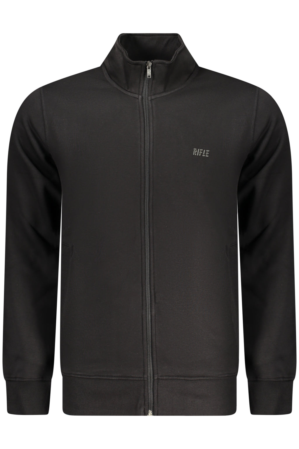 RIFLE MEN'S BLACK ZIP-UP SWEATSHIRT 