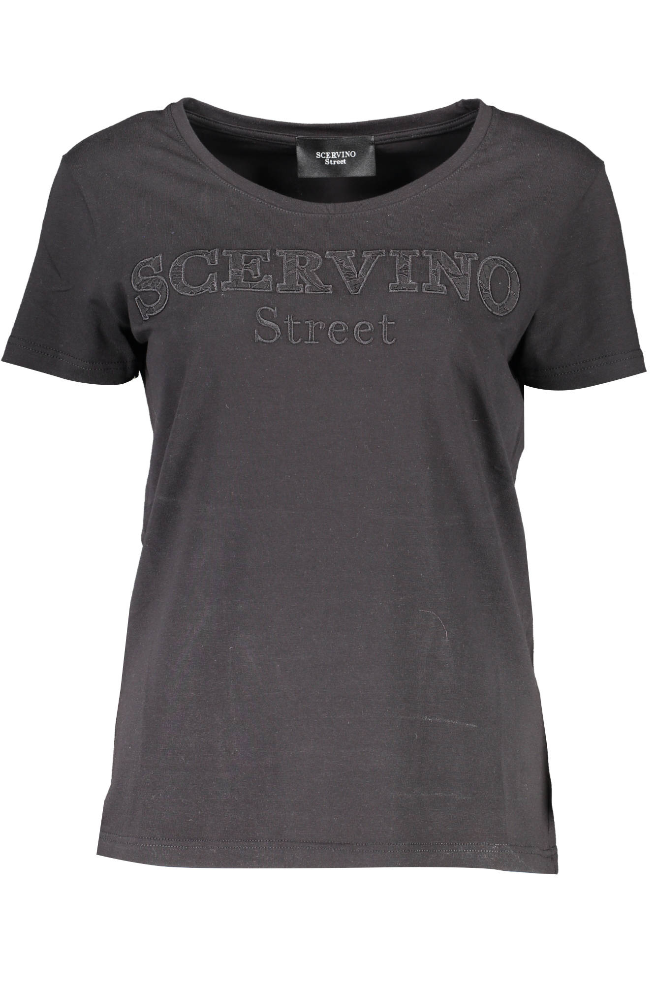 CAMISETA DE MANGA CORTA PARA MUJER SCERVINO STREET NEGRA 