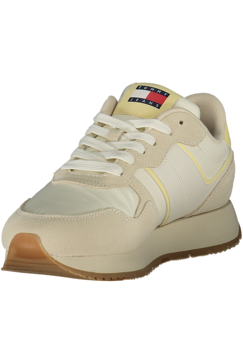 TOMMY HILFIGER WOMEN'S BEIGE SPORTS SHOES 