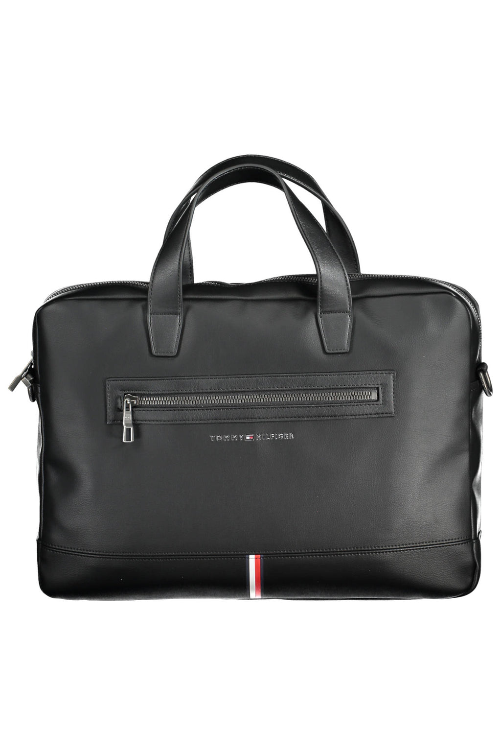 TOMMY HILFIGER MEN'S BLACK BRIEFCASE 