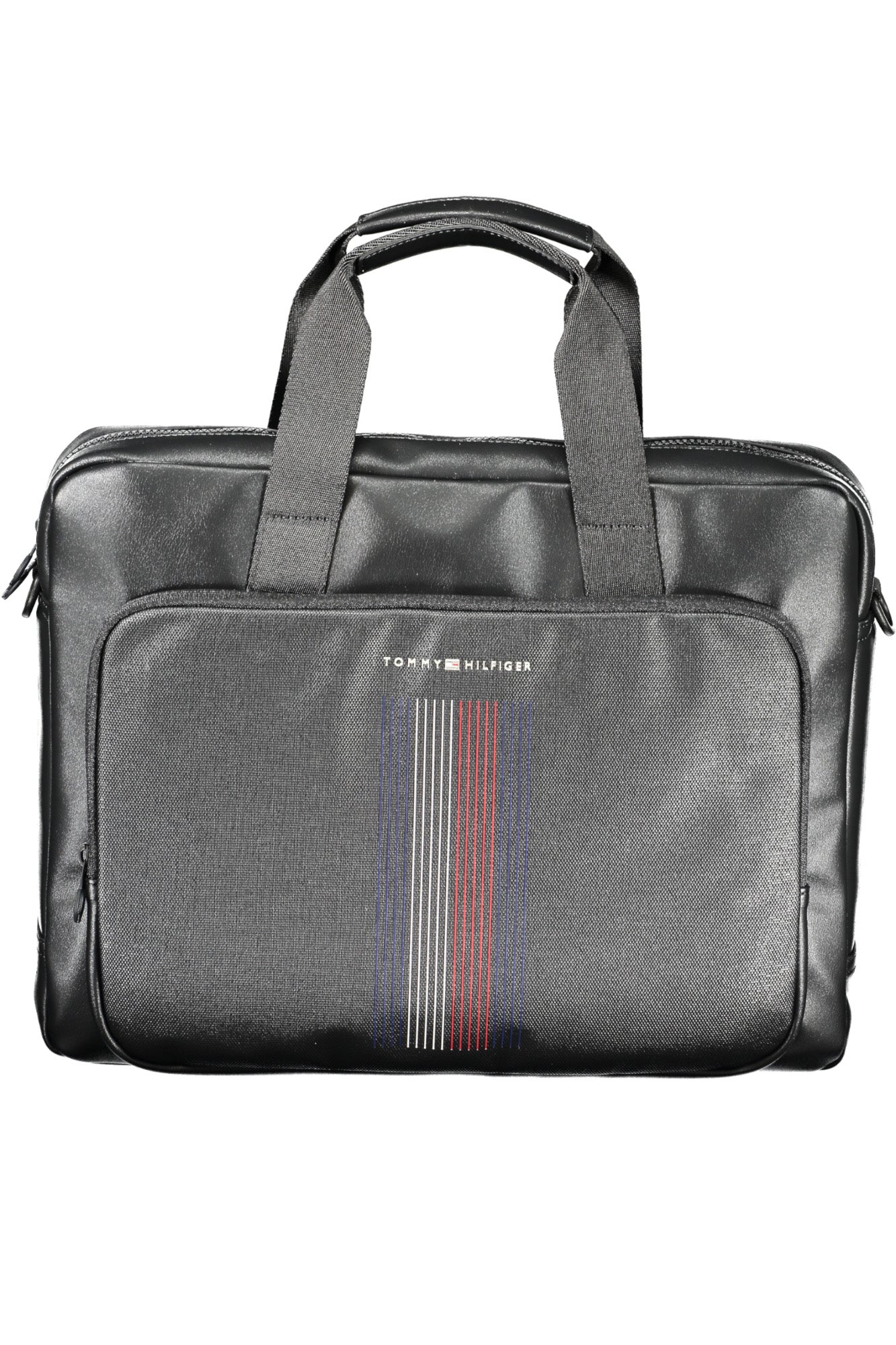 TOMMY HILFIGER MEN'S BLACK BRIEFCASE 