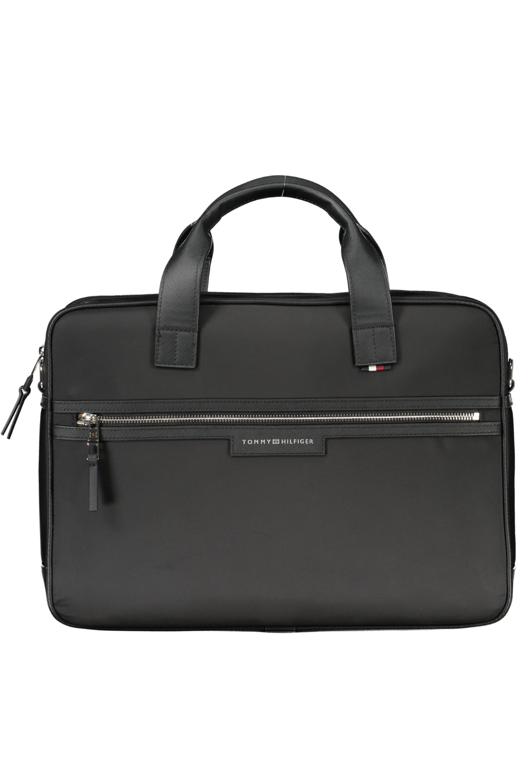 TOMMY HILFIGER MEN'S BLACK BRIEFCASE 