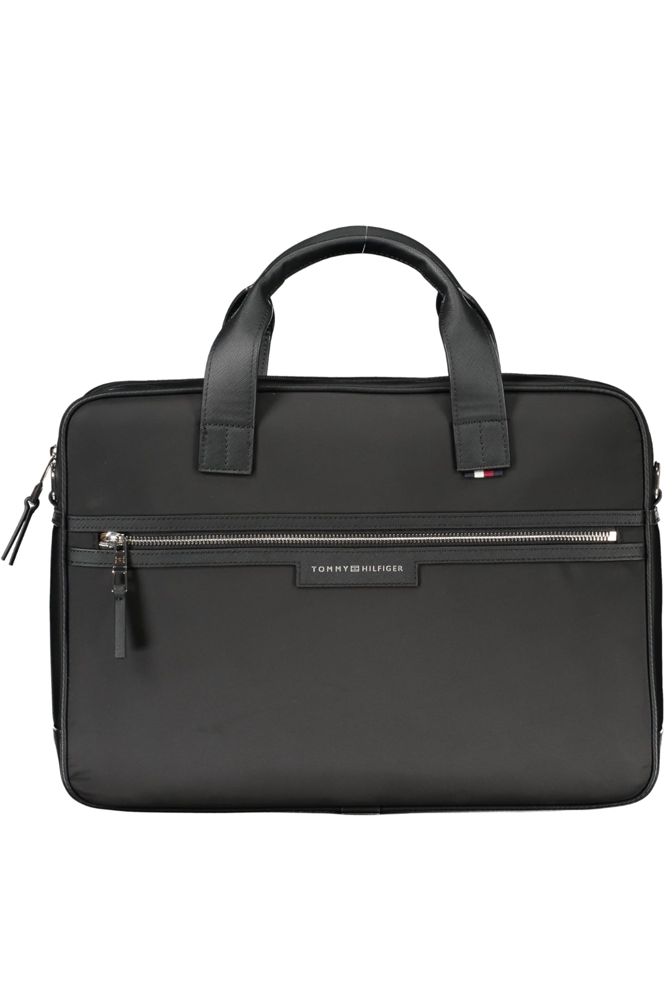 TOMMY HILFIGER MEN'S BLACK BRIEFCASE 