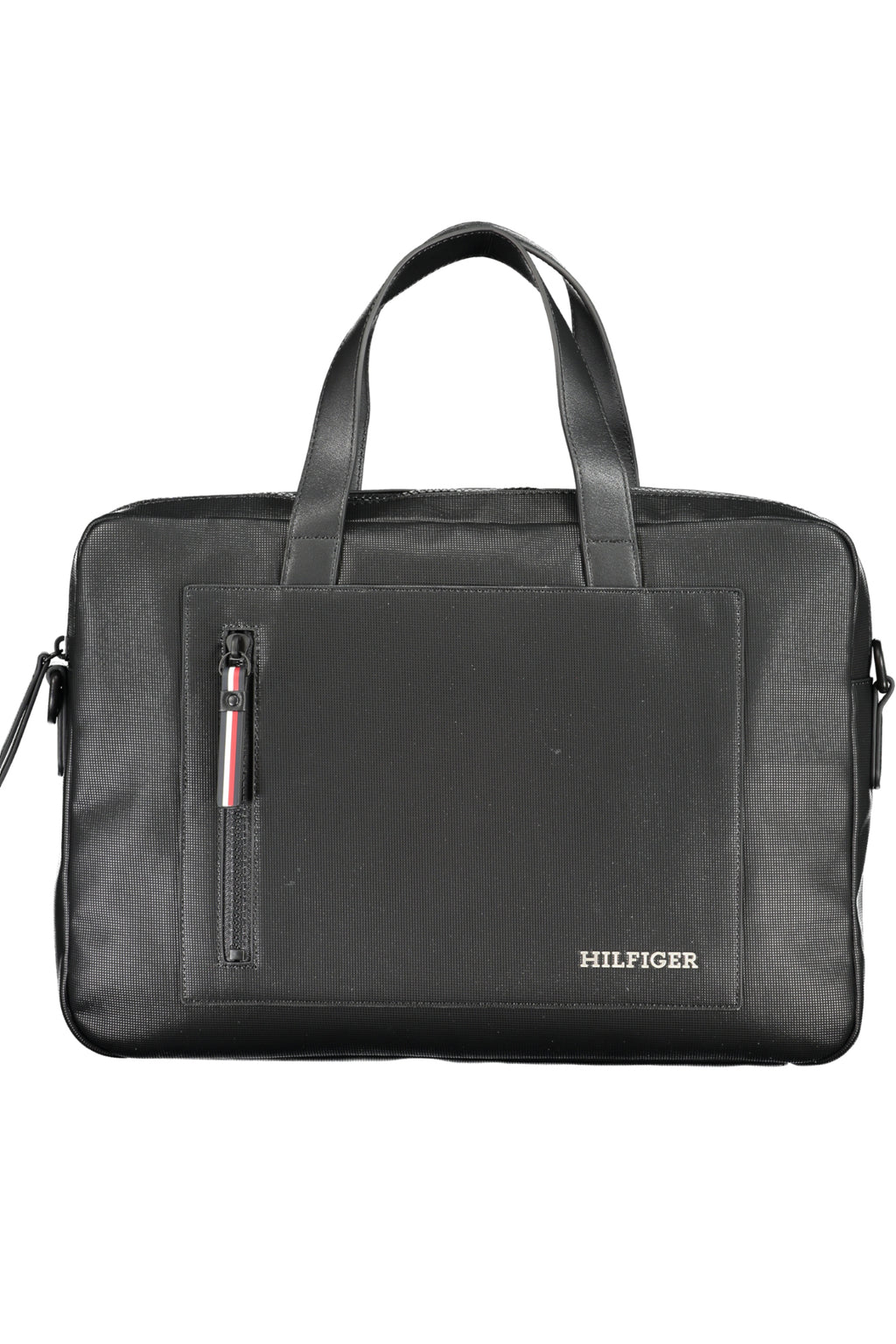 TOMMY HILFIGER MEN'S BLACK BRIEFCASE 