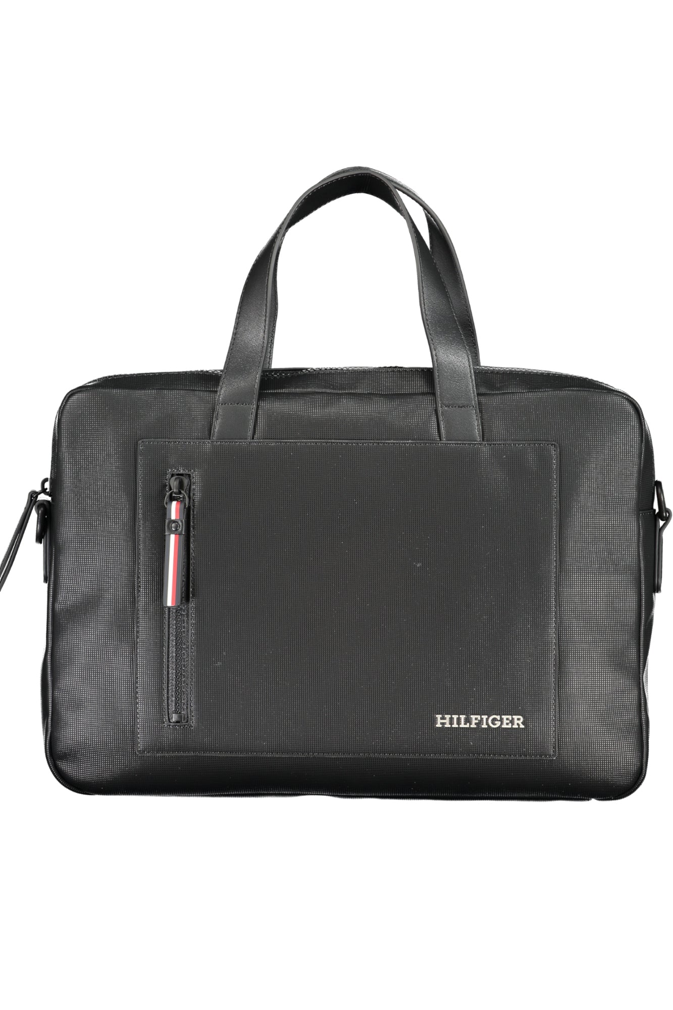 TOMMY HILFIGER MEN'S BLACK BRIEFCASE 