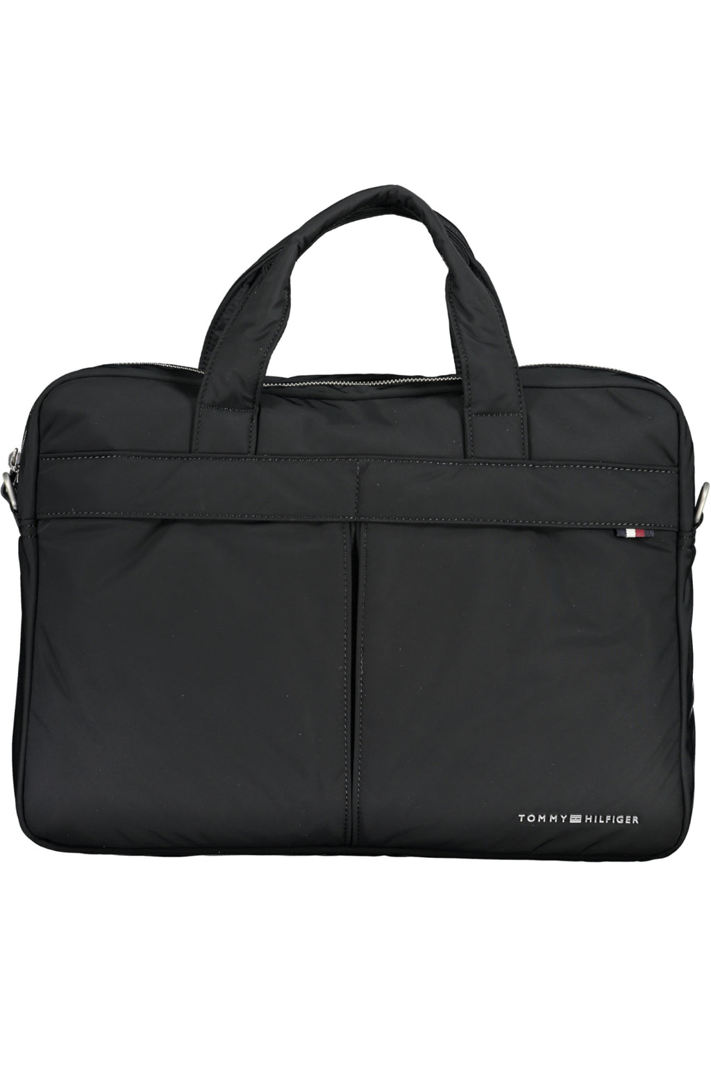 TOMMY HILFIGER MEN'S BLACK BRIEFCASE 