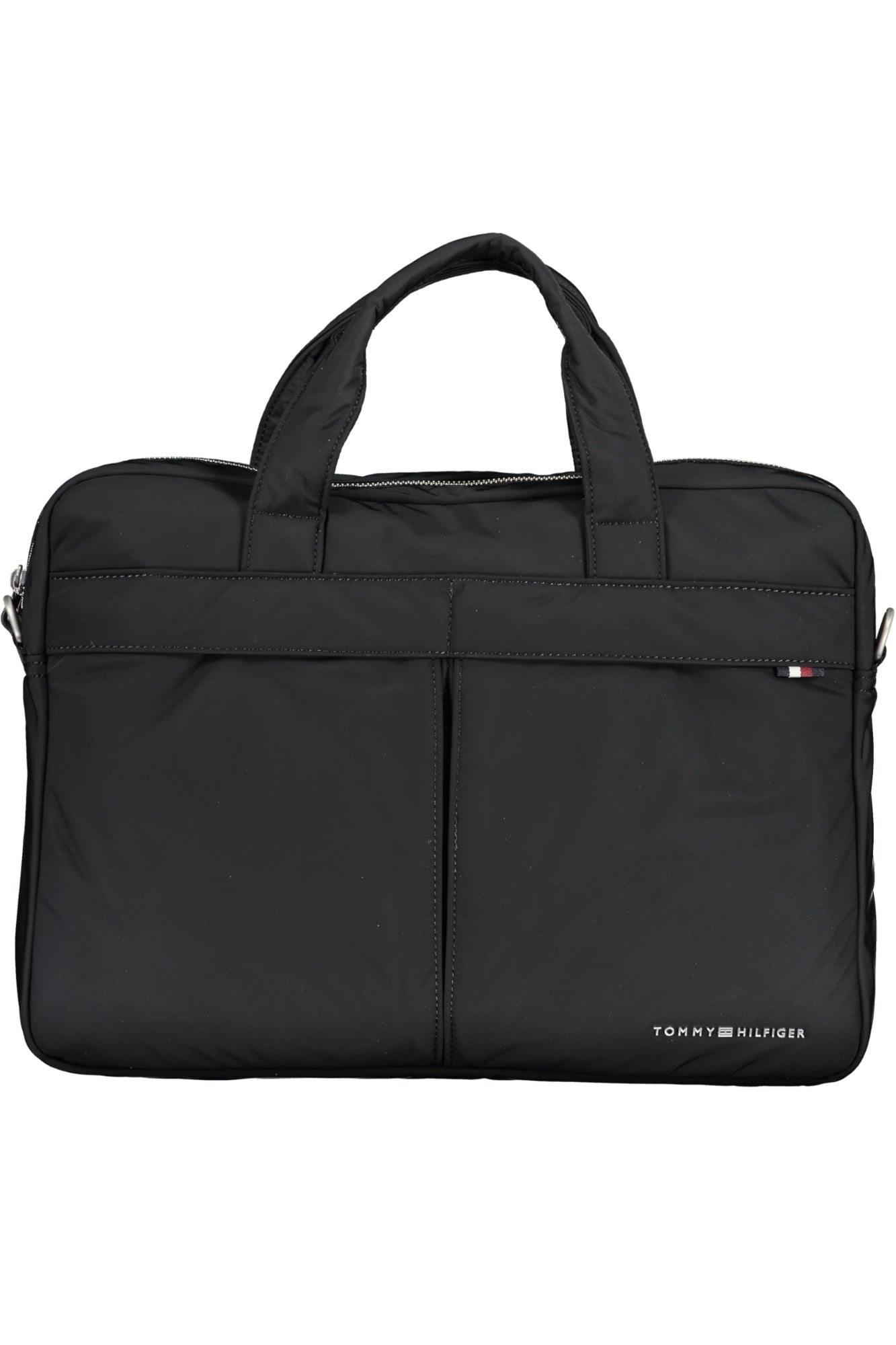 TOMMY HILFIGER MEN'S BLACK BRIEFCASE 
