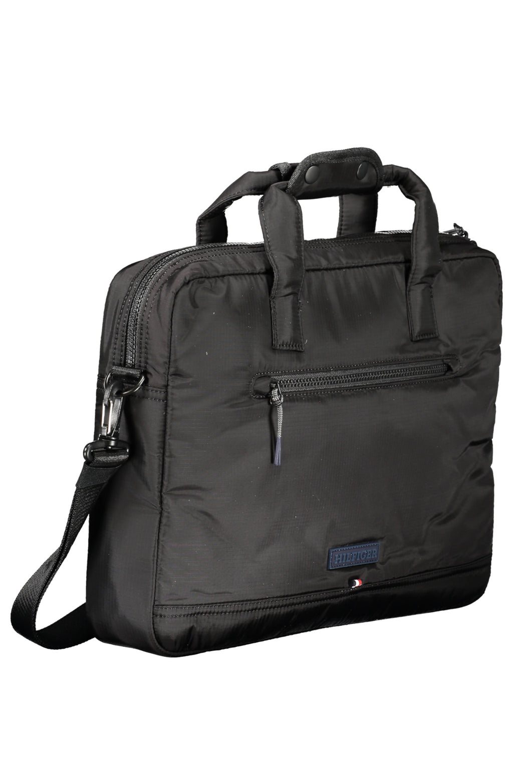 TOMMY HILFIGER MEN'S BLACK BRIEFCASE 