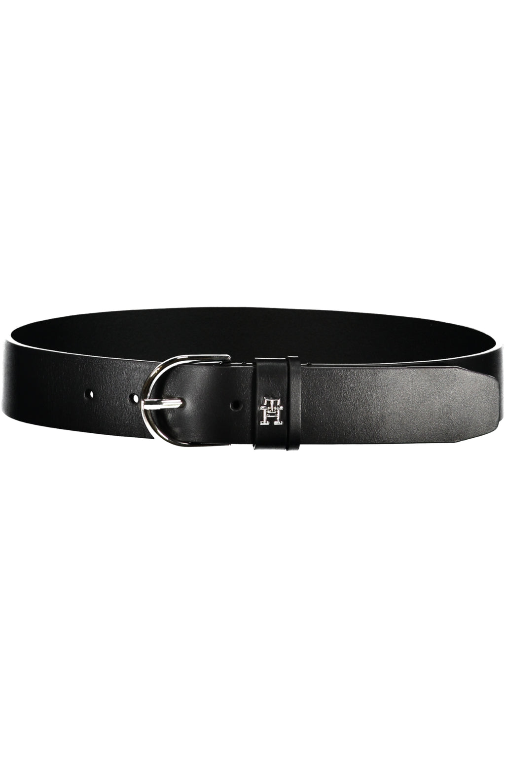TOMMY HILFIGER WOMEN'S BLACK LEATHER BELT 