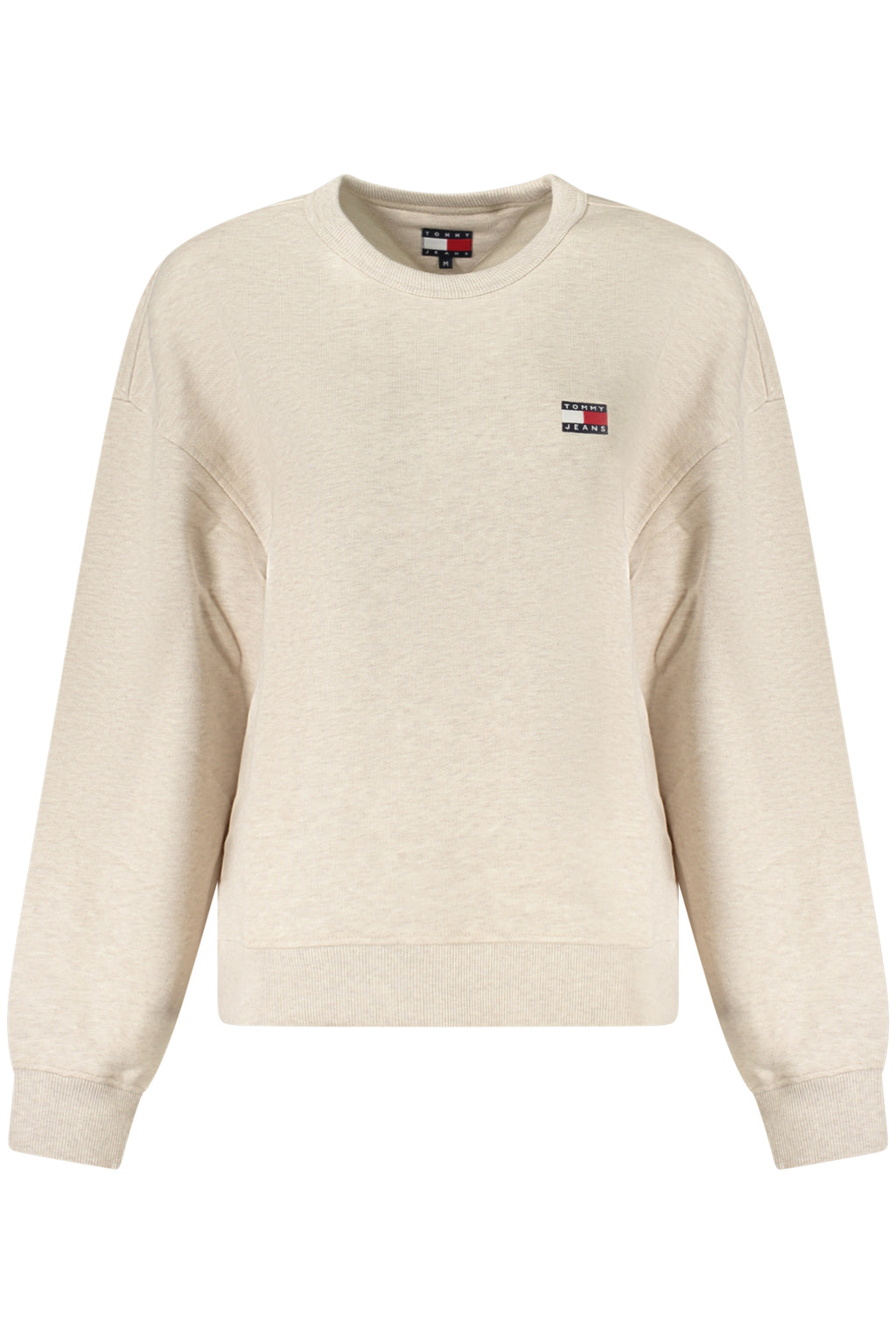 SUDADERA TOMMY HILFIGER BEIGE CON CREMALLERA PARA MUJER 