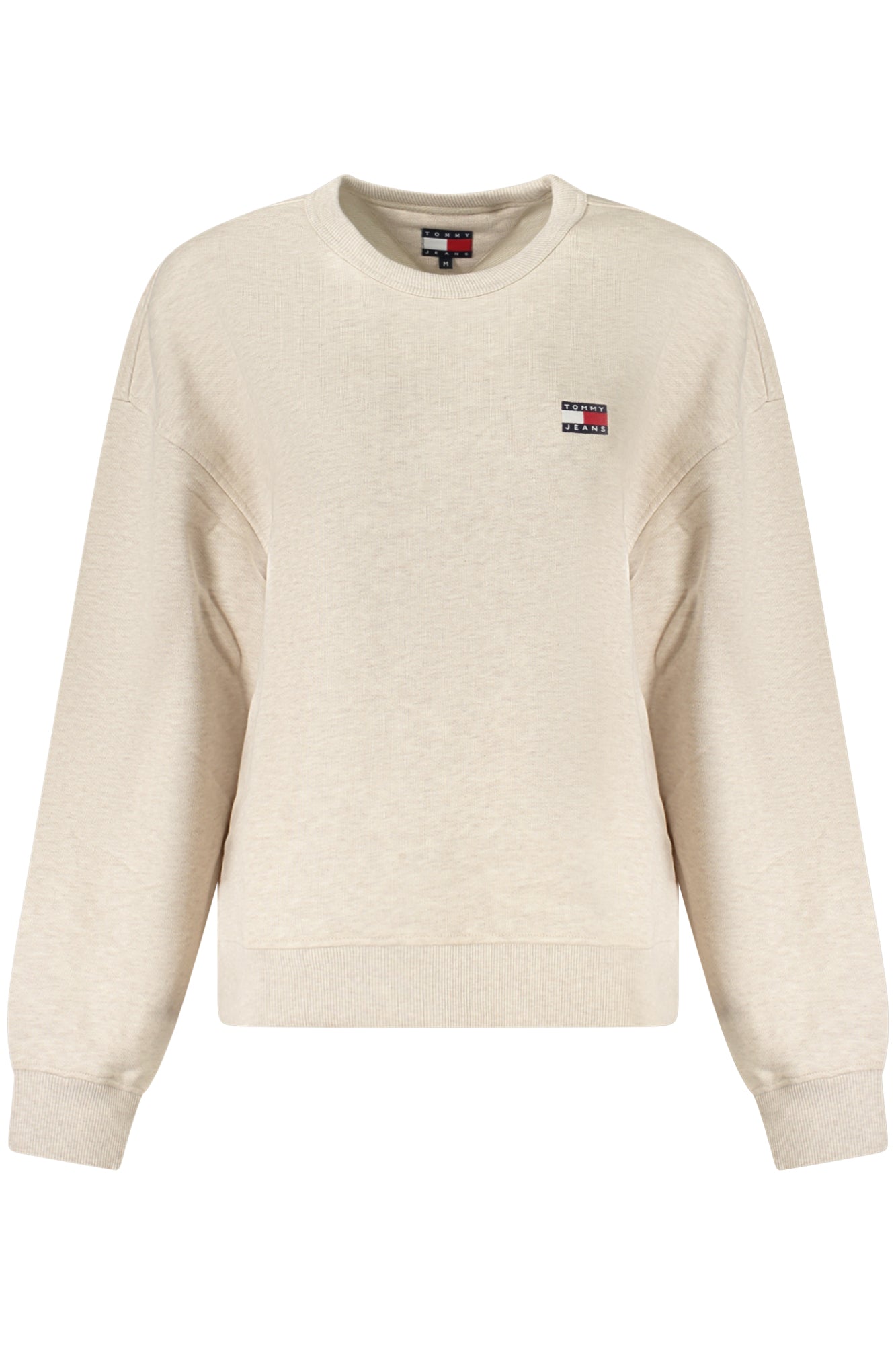 SUDADERA TOMMY HILFIGER BEIGE CON CREMALLERA PARA MUJER 