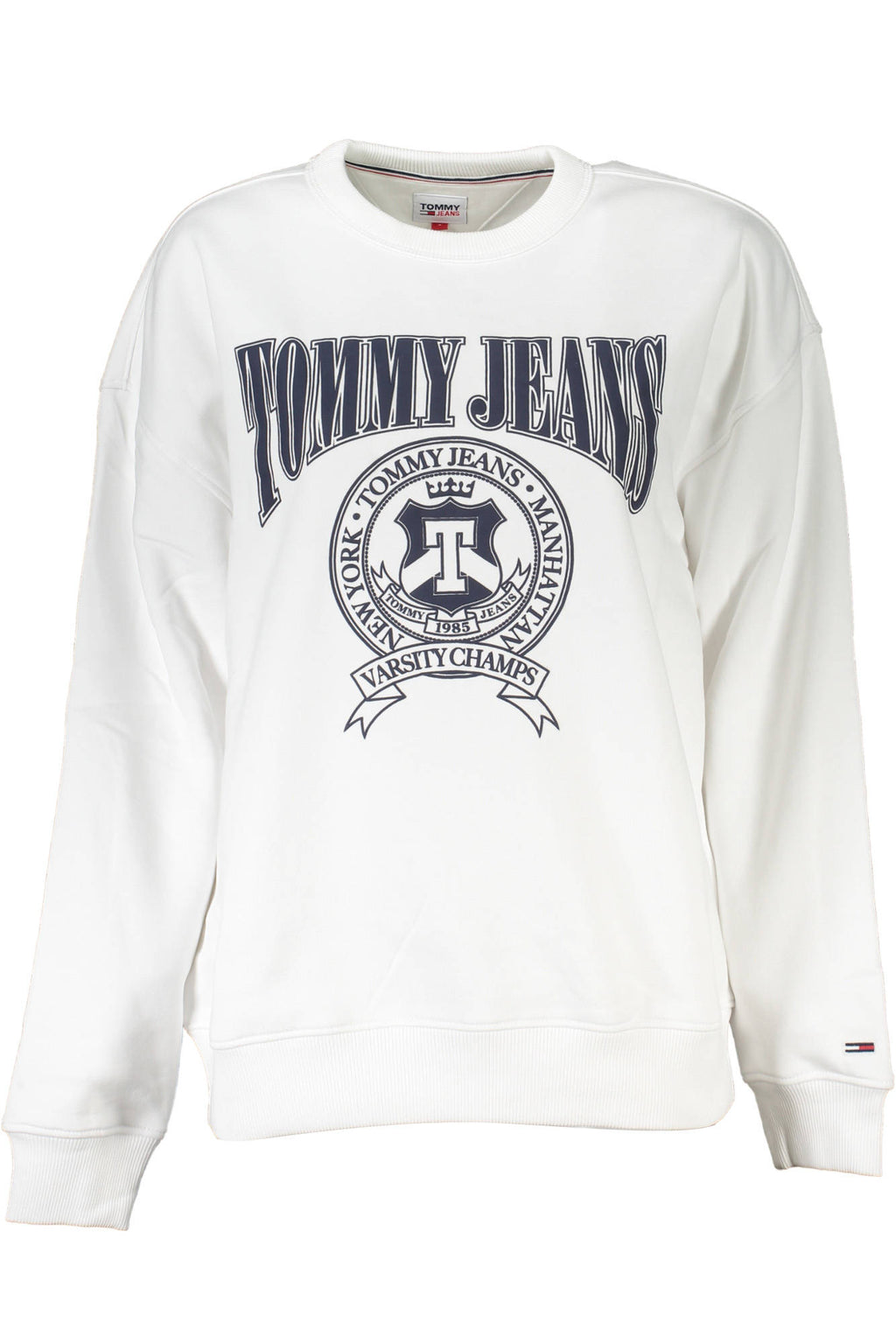 TOMMY HILFIGER WOMEN'S ZIP-UP SWEATSHIRT WHITE 