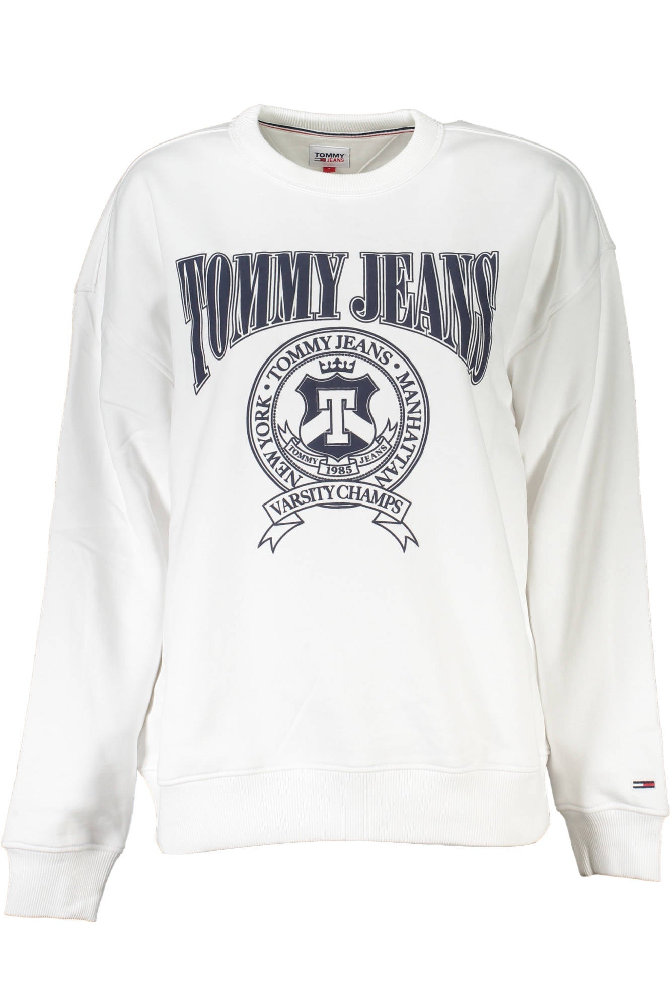 TOMMY HILFIGER WOMEN'S ZIP-UP SWEATSHIRT WHITE 