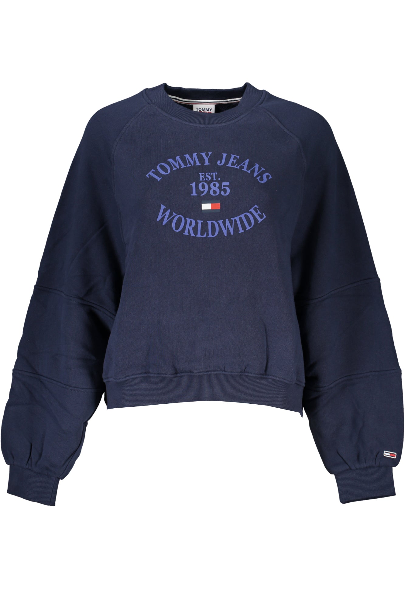 TOMMY HILFIGER WOMEN'S BLUE ZIP-UP SWEATSHIRT 