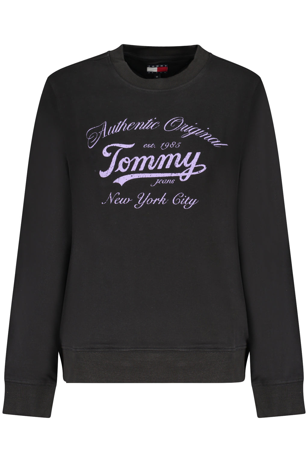 SUDADERA TOMMY HILFIGER NEGRA CON CREMALLERA PARA MUJER 
