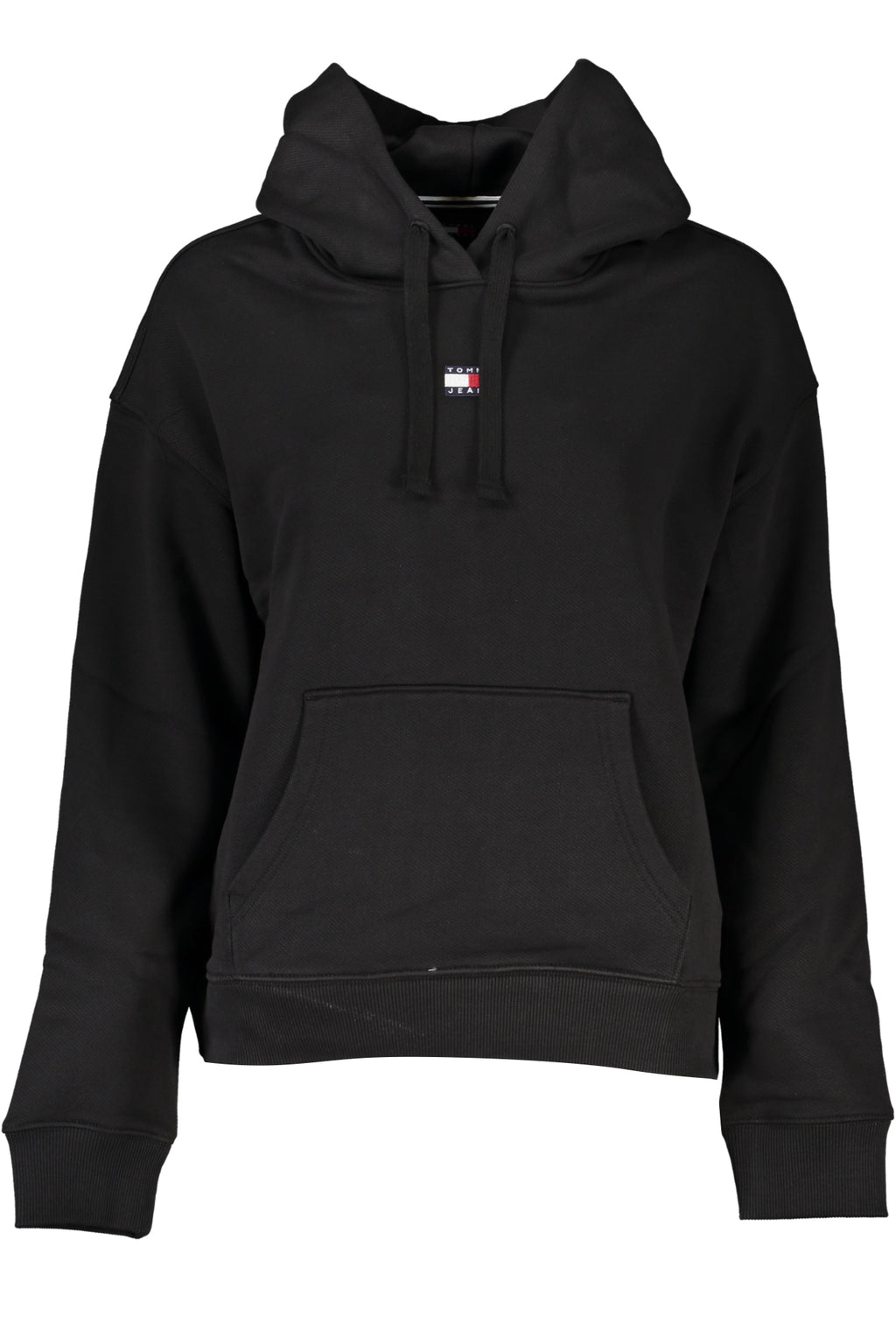 TOMMY HILFIGER WOMEN'S BLACK ZIP-UP SWEATSHIRT 