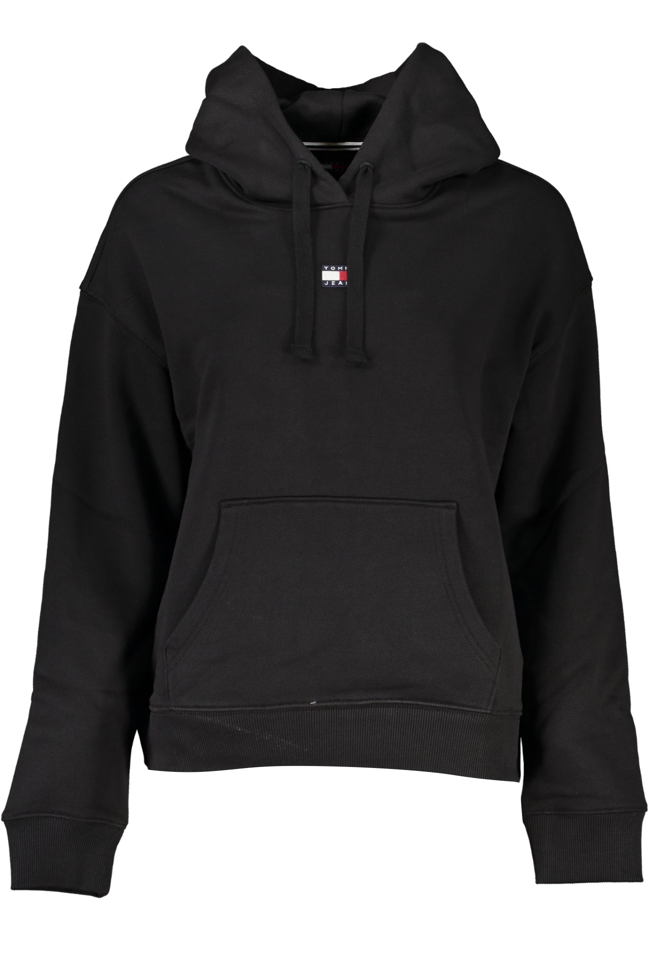 TOMMY HILFIGER WOMEN'S BLACK ZIP-UP SWEATSHIRT 