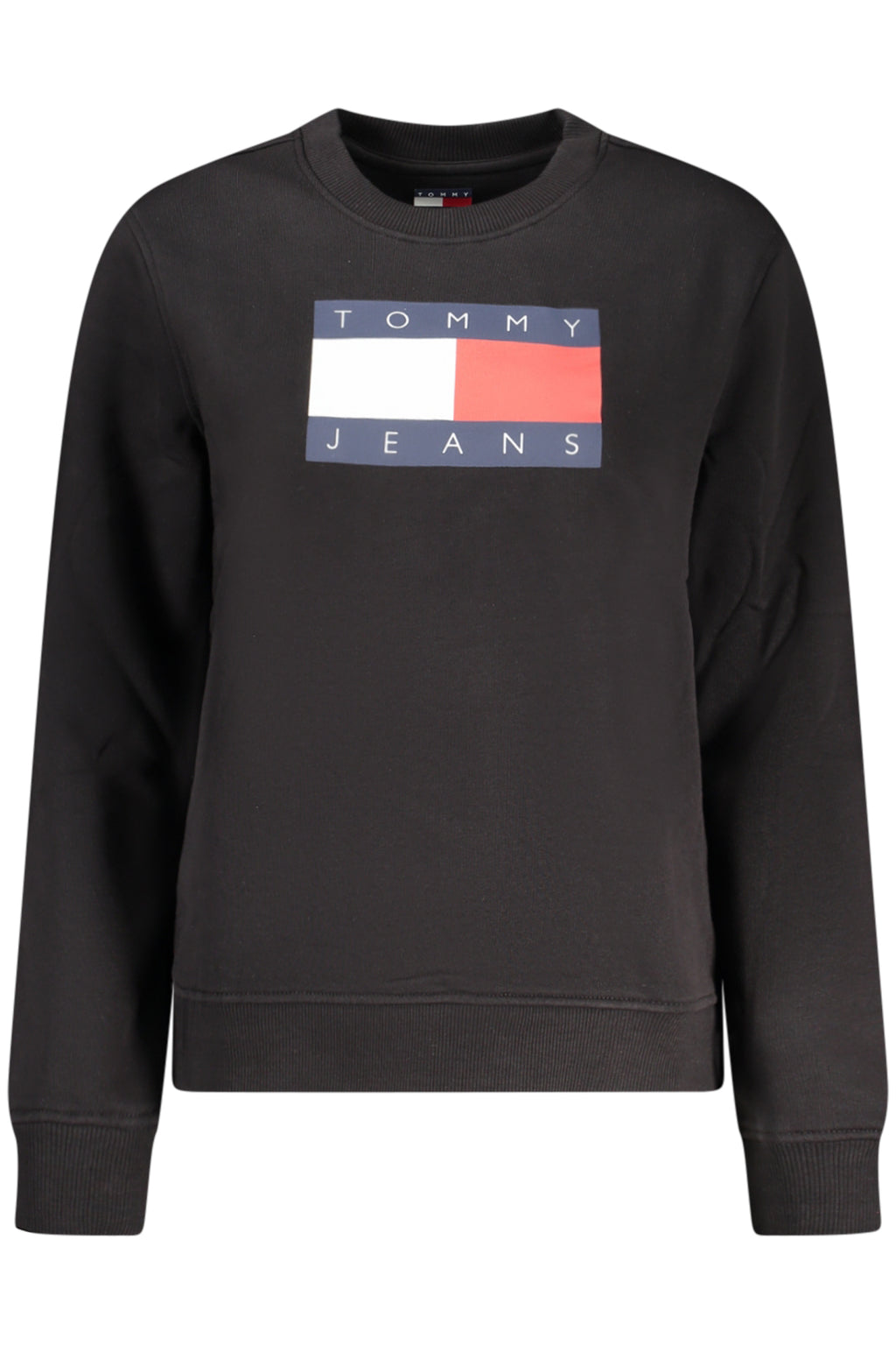 TOMMY HILFIGER WOMEN'S BLACK ZIP-UP SWEATSHIRT 