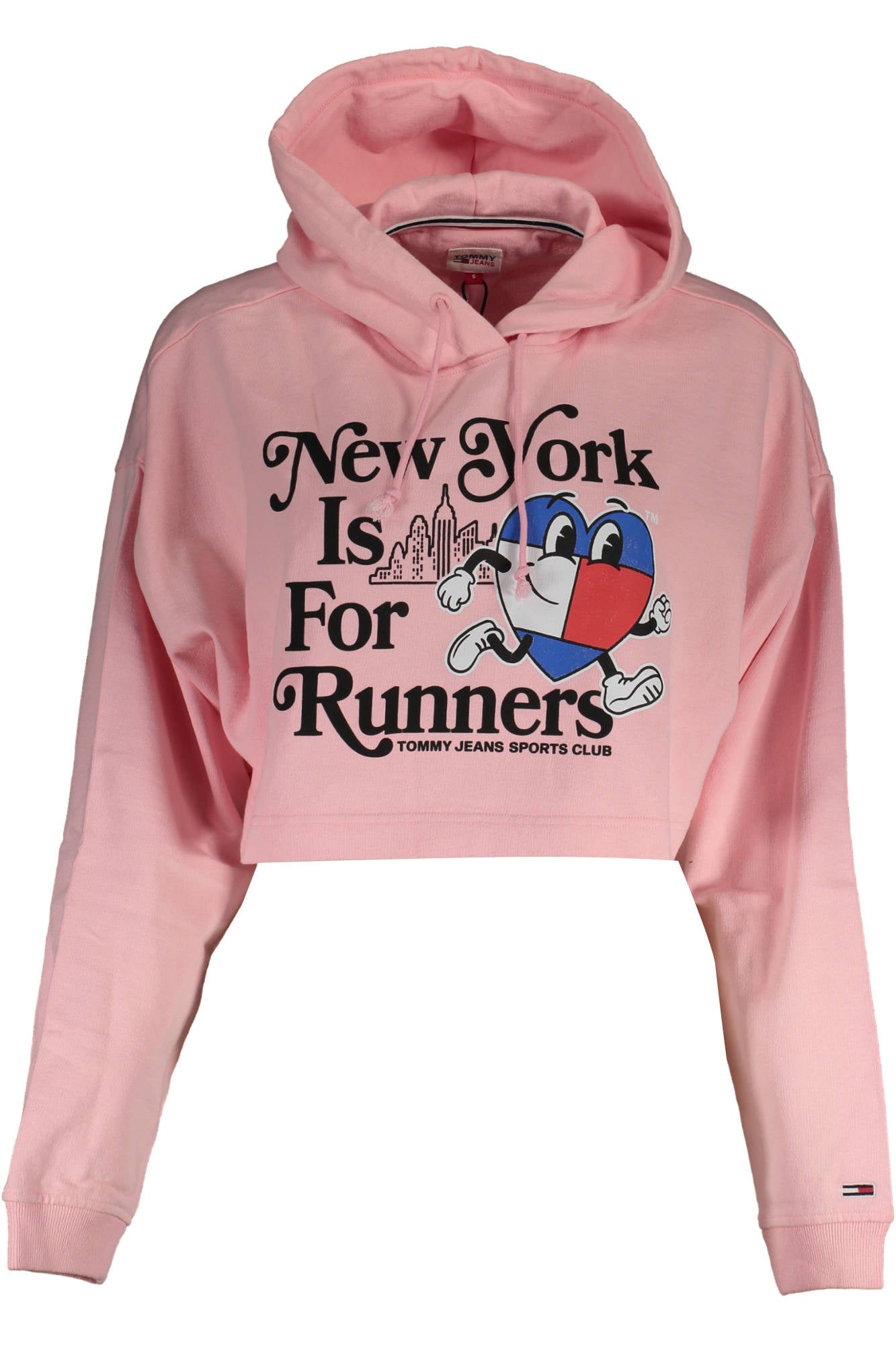 TOMMY HILFIGER WOMEN'S PINK ZIP-UP SWEATSHIRT 