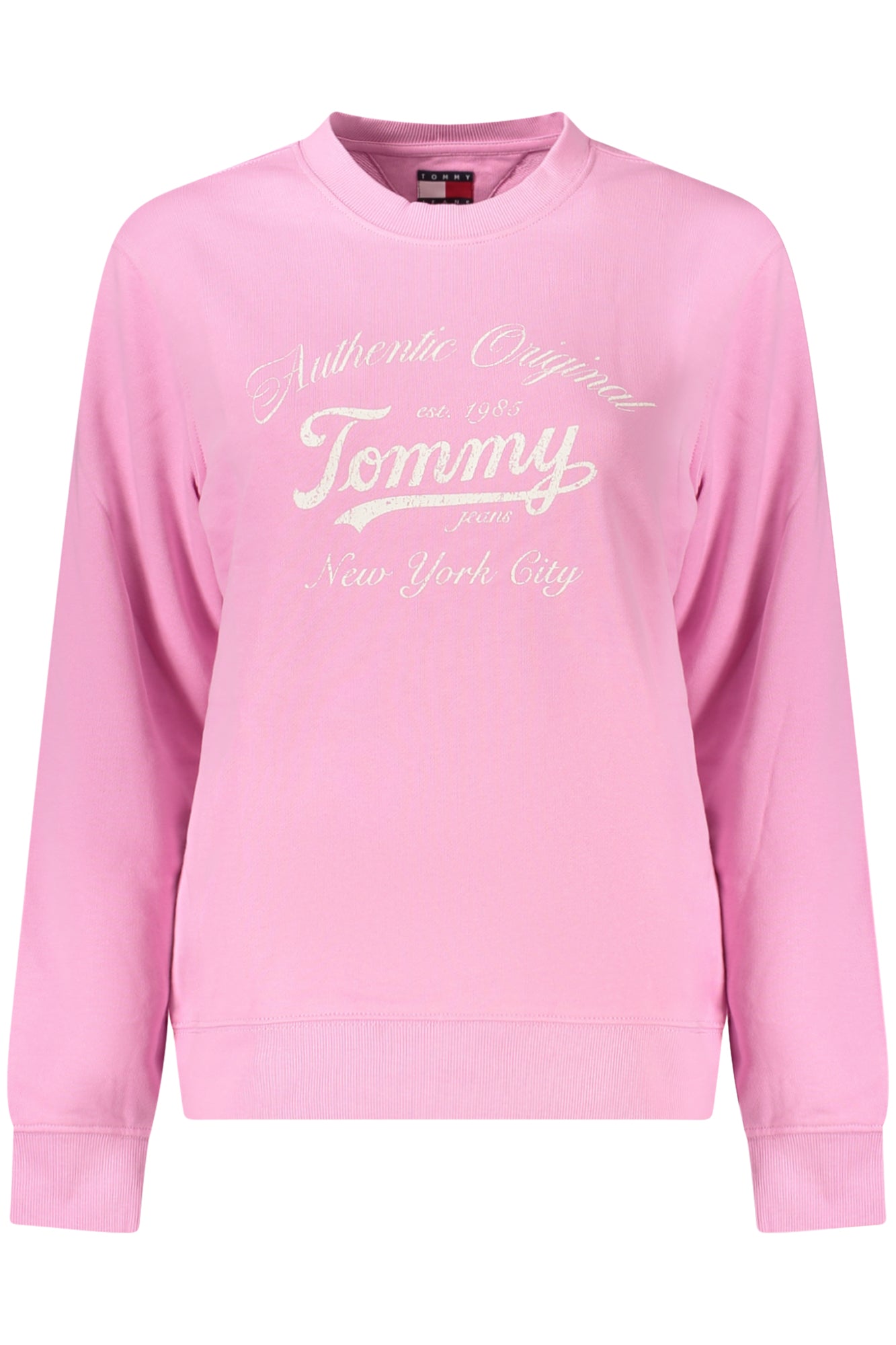 SUDADERA TOMMY HILFIGER ROSA CON CREMALLERA PARA MUJER 