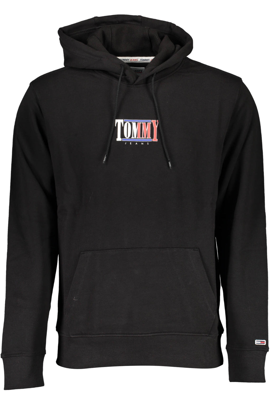 TOMMY HILFIGER MEN'S BLACK ZIP-UP SWEATSHIRT 