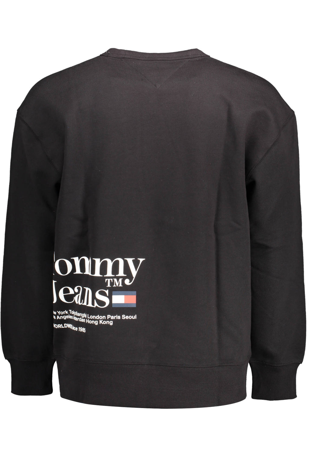 TOMMY HILFIGER MEN'S BLACK ZIP-UP SWEATSHIRT 