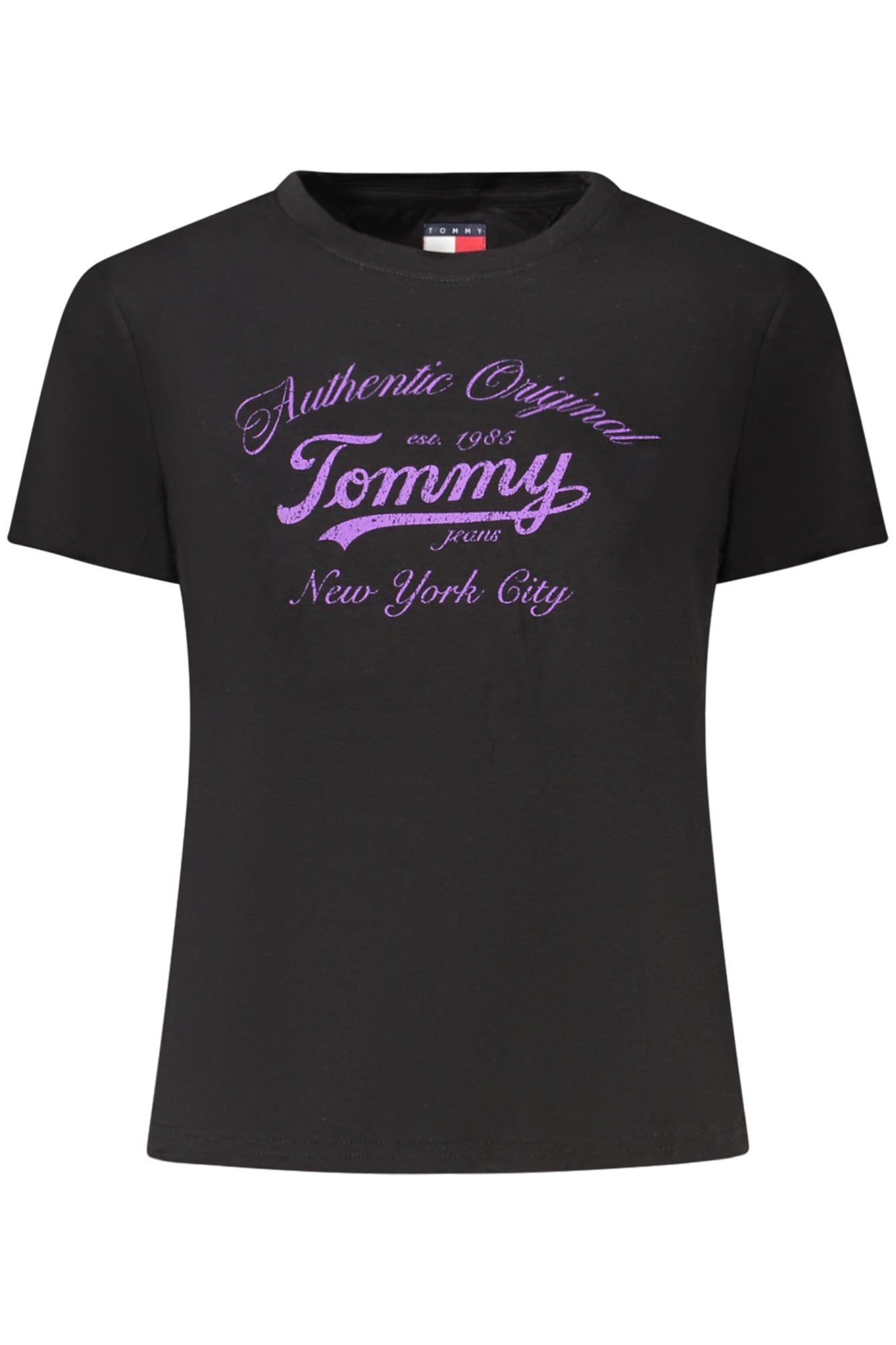 CAMISETA DE MANGA CORTA TOMMY HILFIGER PARA MUJER NEGRA 