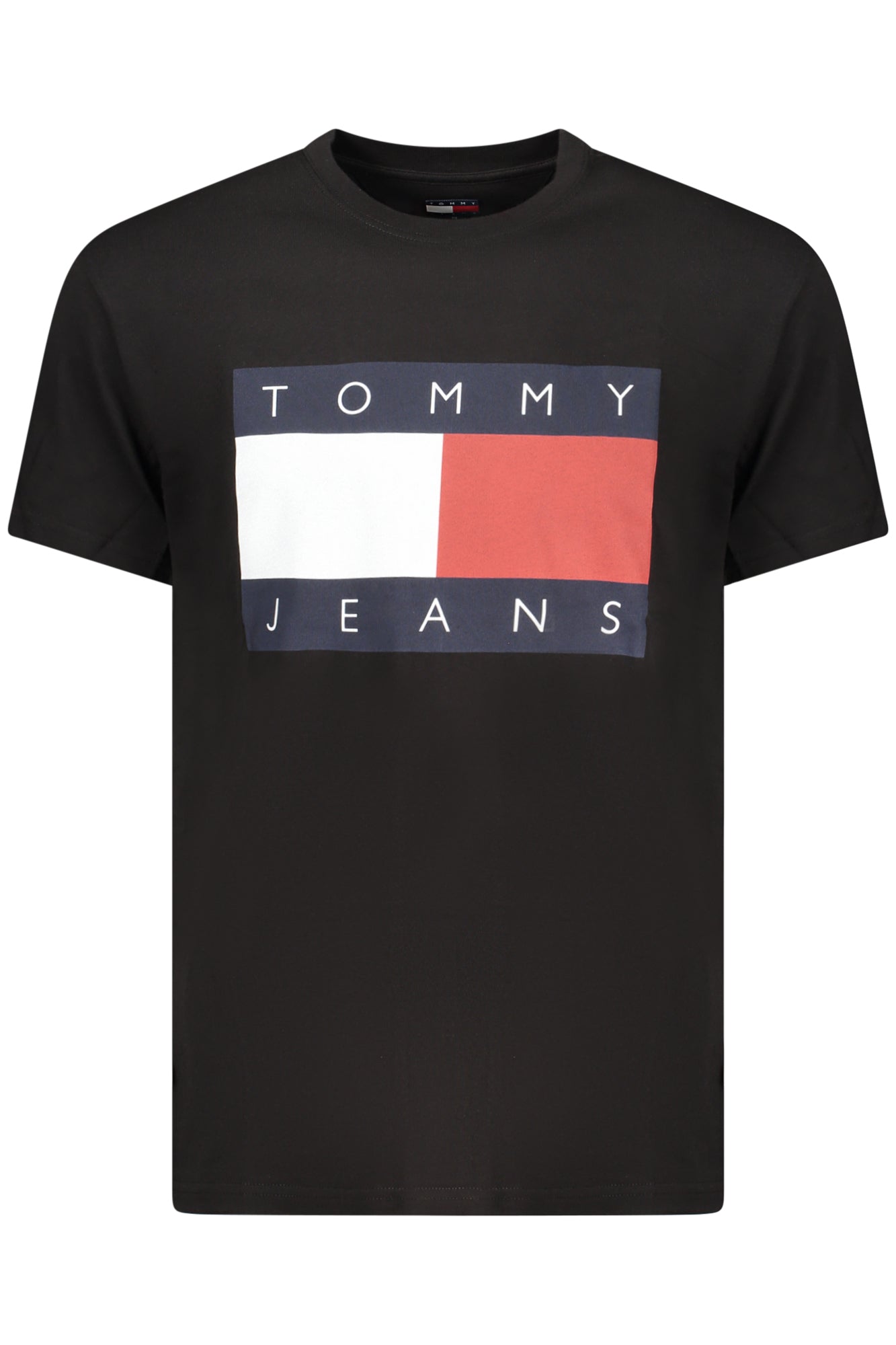 TOMMY HILFIGER T-SHIRT MANICHE CORTE UOMO NERO