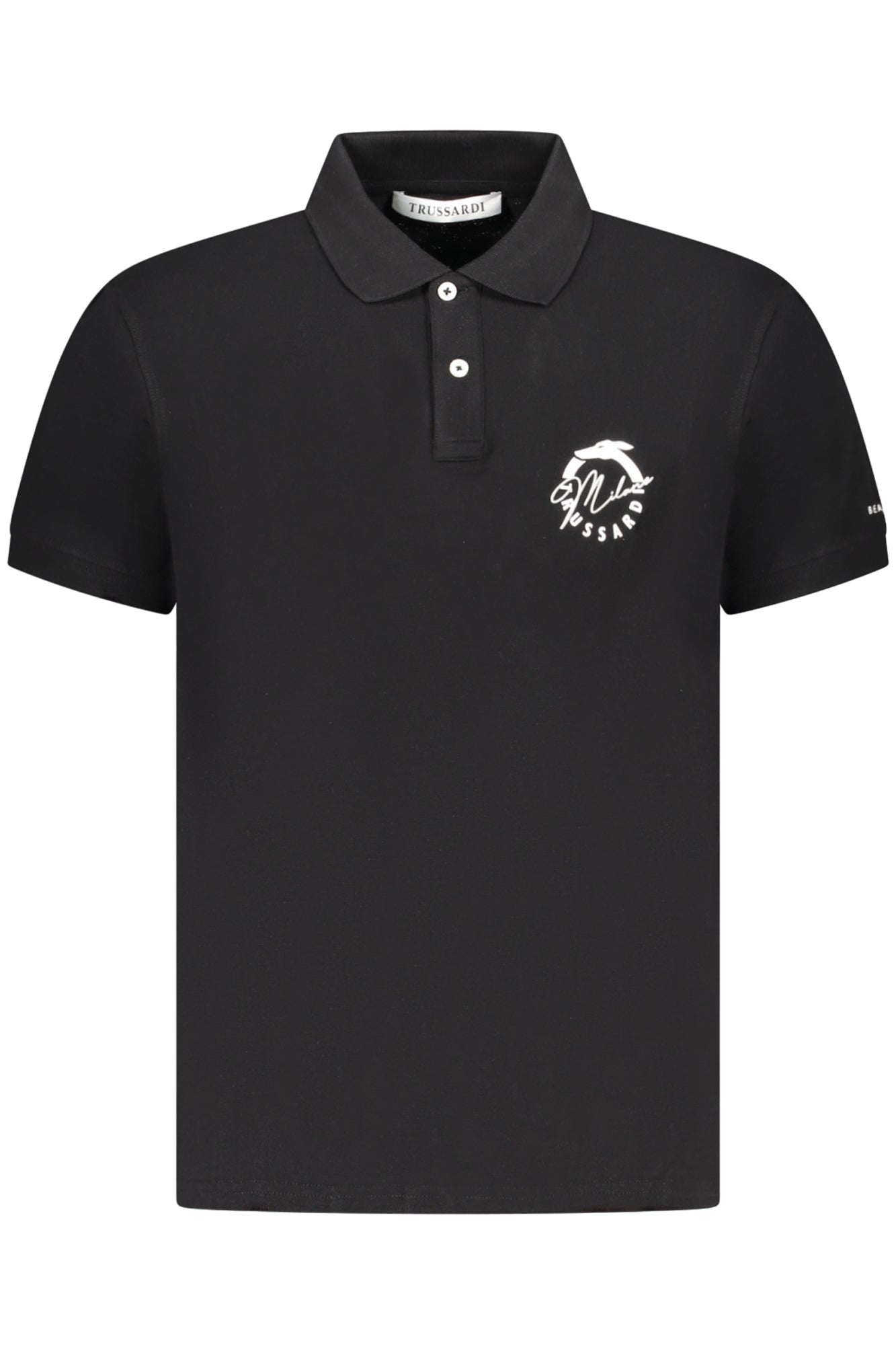 POLO DE MANGA CORTA PARA HOMBRE TRUSSARDI, NEGRO 