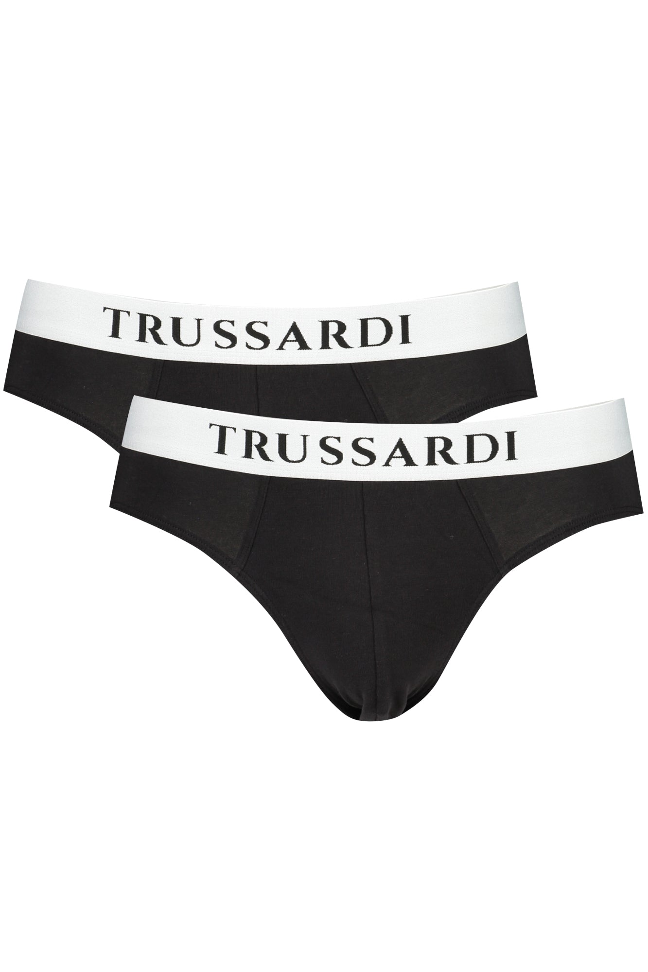 TRUSSARDI MEN'S BLACK BRIEFS 