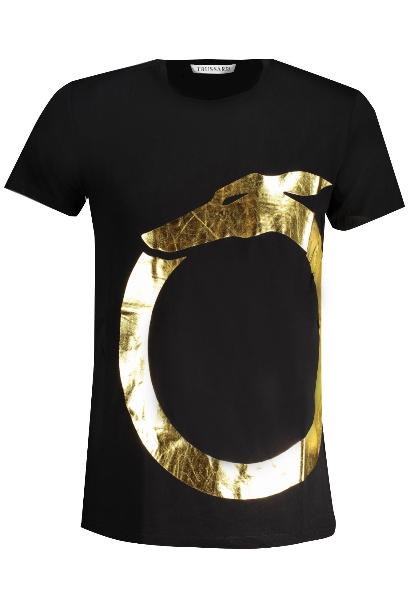 CAMISETA DE MANGA CORTA TRUSSARDI PARA HOMBRE, NEGRA 