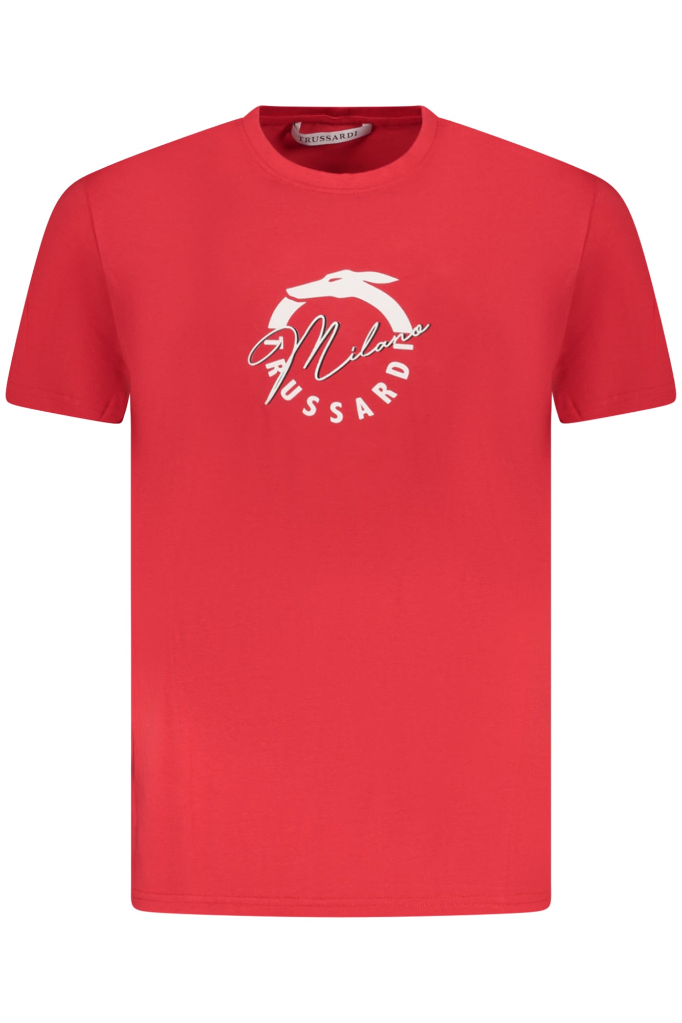 CAMISETA DE MANGA CORTA TRUSSARDI PARA HOMBRE, ROJA 