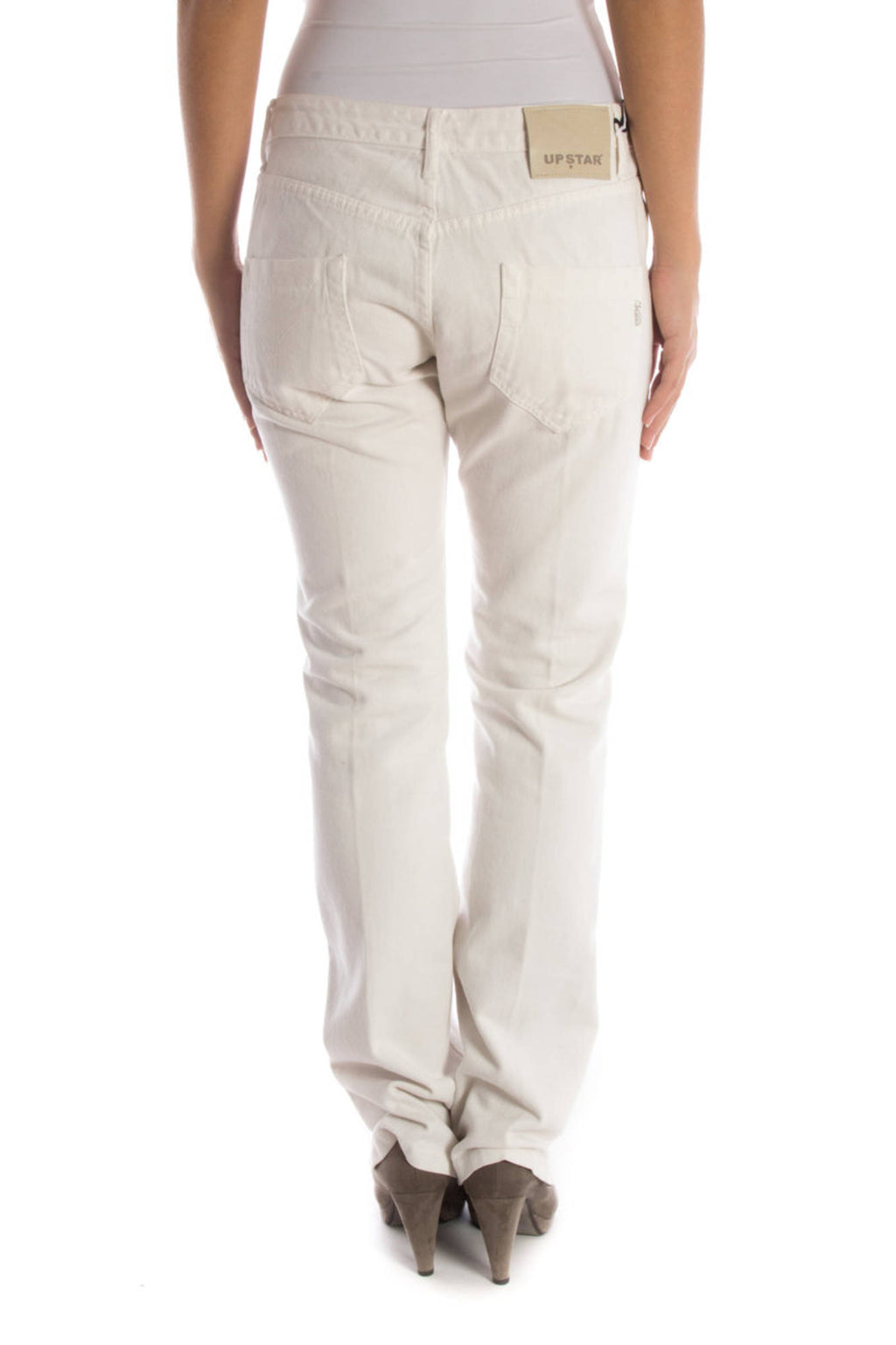 UP STAR WOMEN'S WHITE TROUSERS 