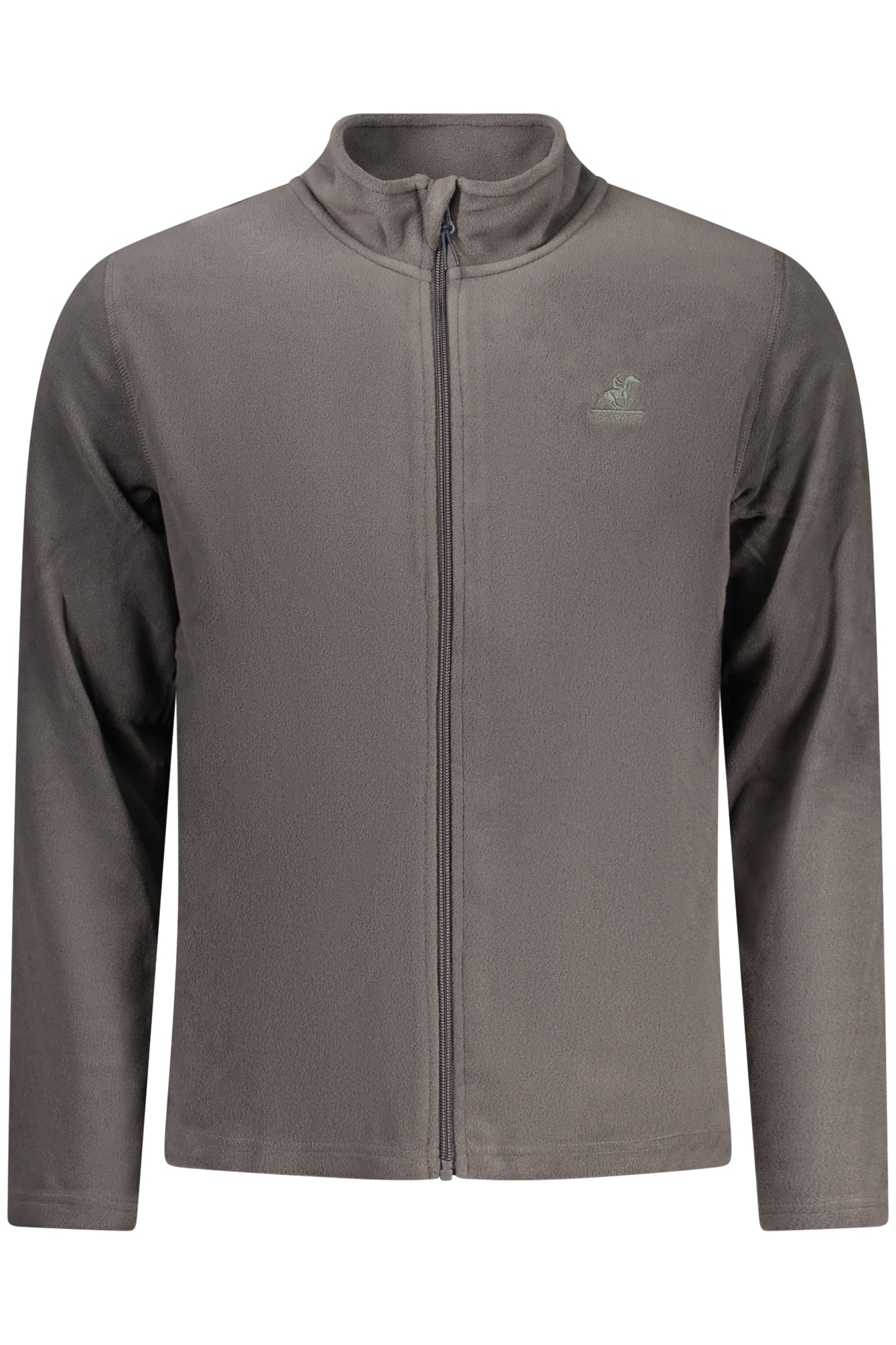 U.S. GRAND FELPA CON ZIP UOMO GRIGIO