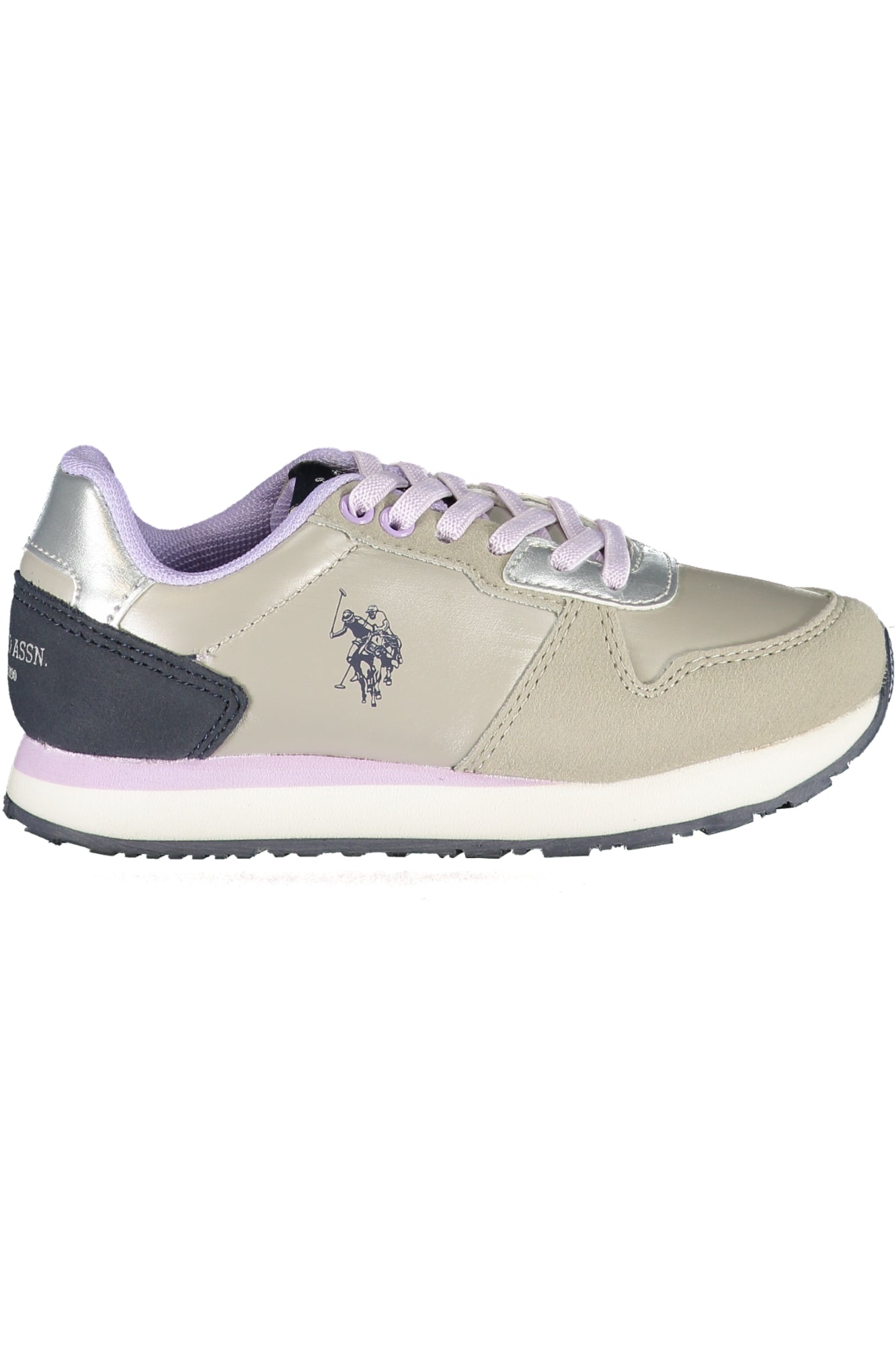 US POLO ASSN. CALZADO DEPORTIVO INFANTIL, PLATA 
