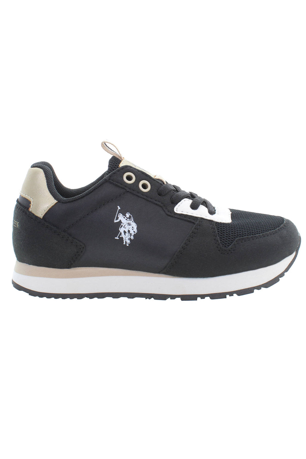 US POLO BEST PRICE BLACK KIDS' SPORTS SHOES 