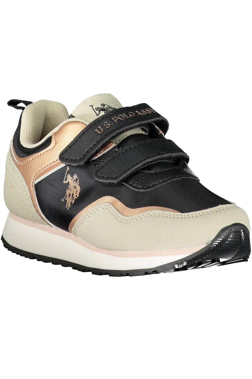 US POLO BEST PRICE BLACK KIDS' SPORTS SHOES 