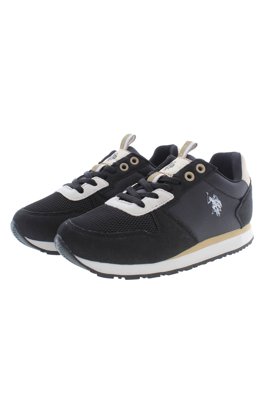 US POLO BEST PRICE BLACK KIDS' SPORTS SHOES 