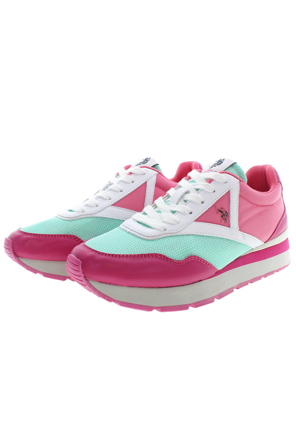 US POLO BEST PRICE WOMEN'S PINK SPORTS SHOES 