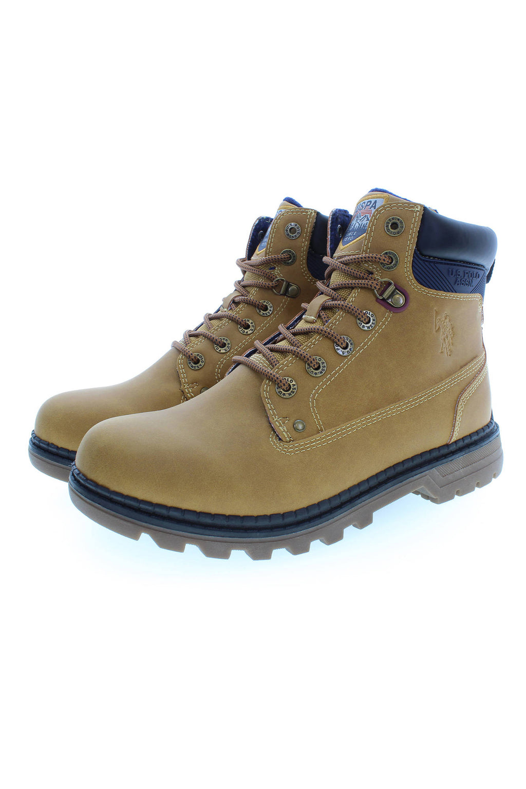 US POLO BEST PRICE MEN'S BEIGE BOOT FOOTWEAR 