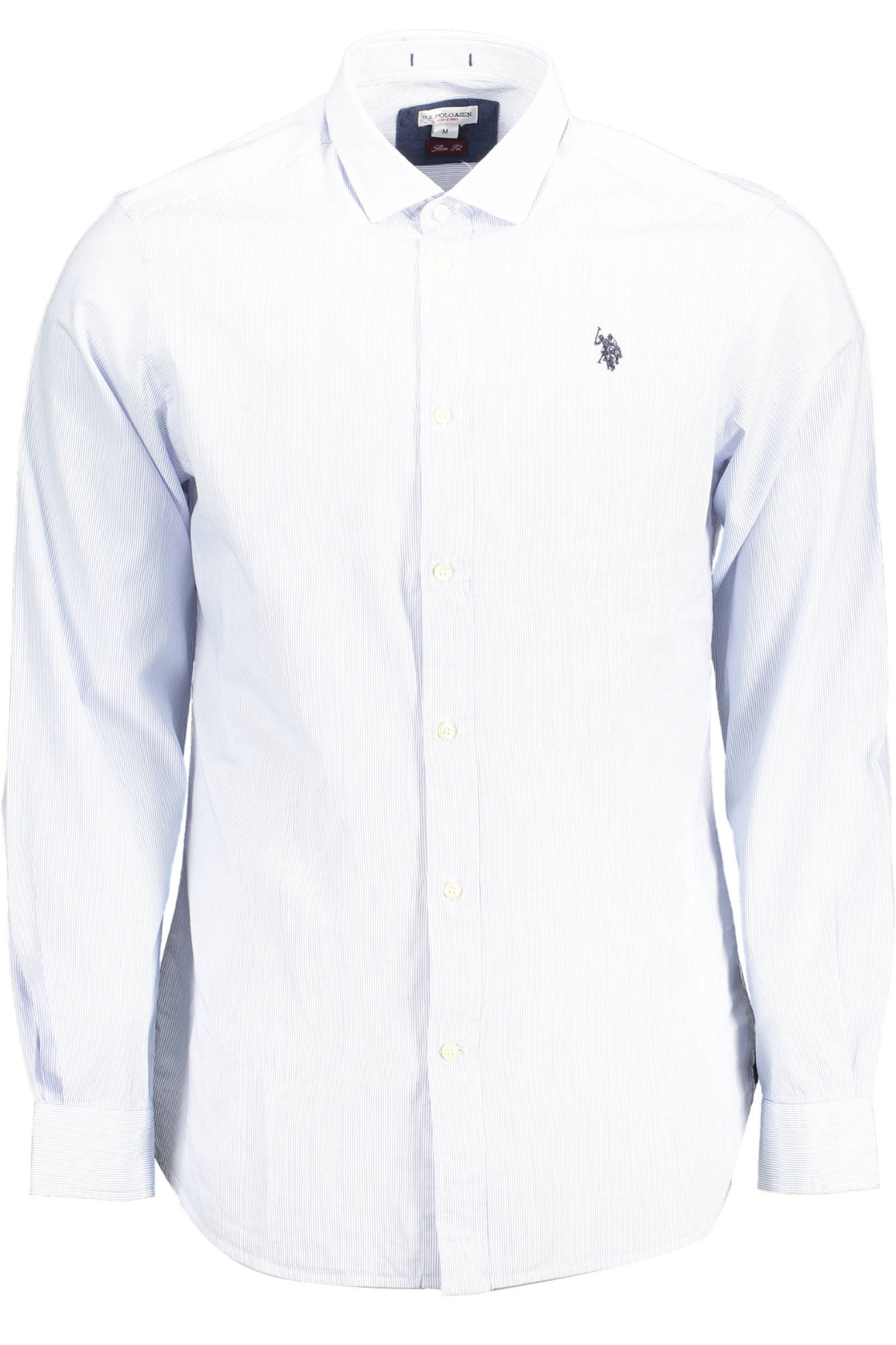 U.S. POLO CAMICIA MANICHE LUNGHE UOMO AZZURRO