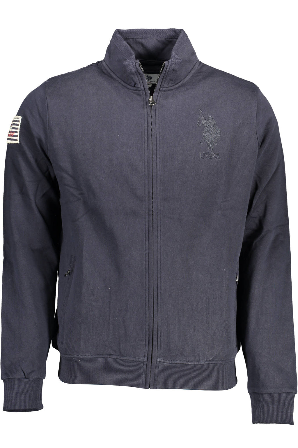 US POLO MEN'S BLUE ZIP-UP SWEATSHIRT 