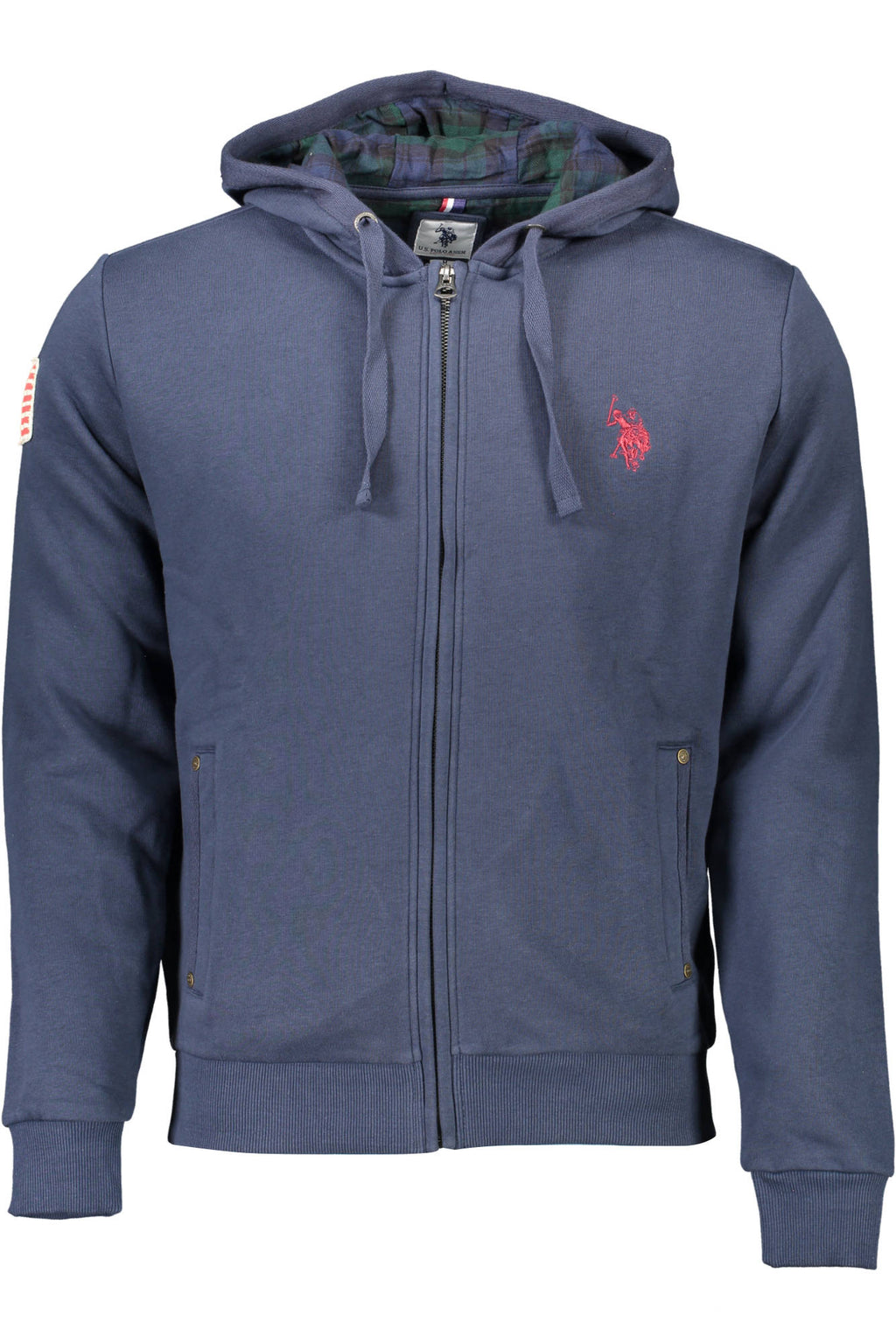 US POLO MEN'S BLUE ZIP-UP SWEATSHIRT 