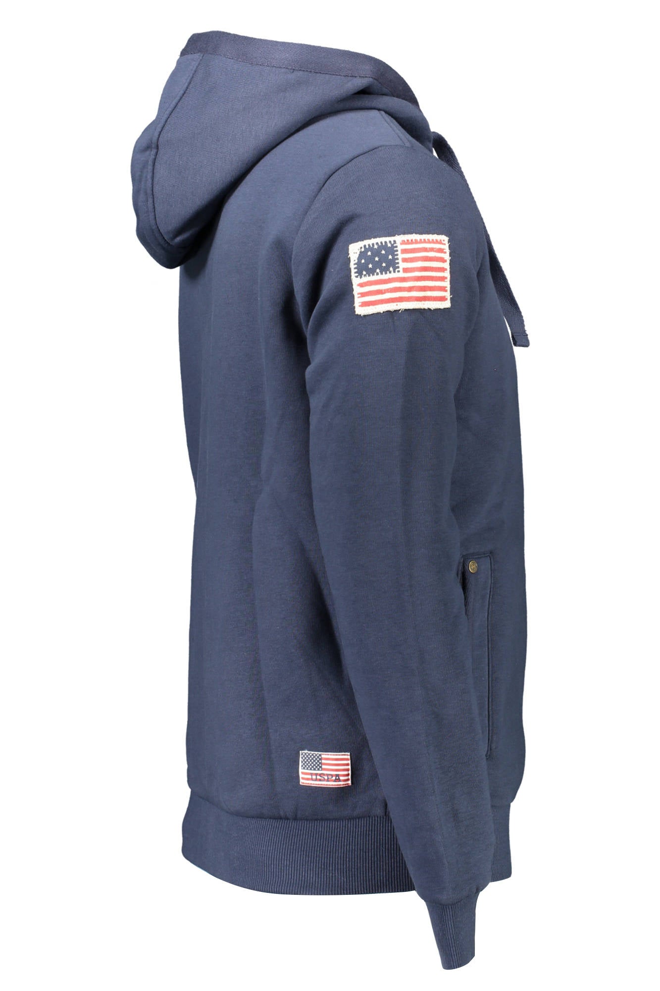 US POLO MEN'S BLUE ZIP-UP SWEATSHIRT 