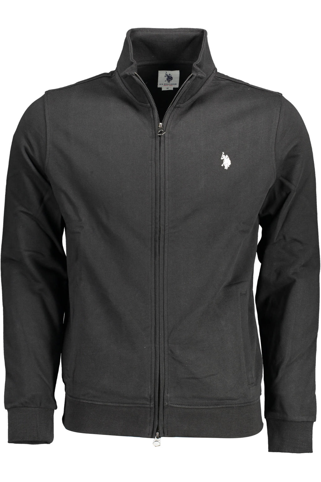 US POLO MEN'S BLACK ZIP-UP SWEATSHIRT 