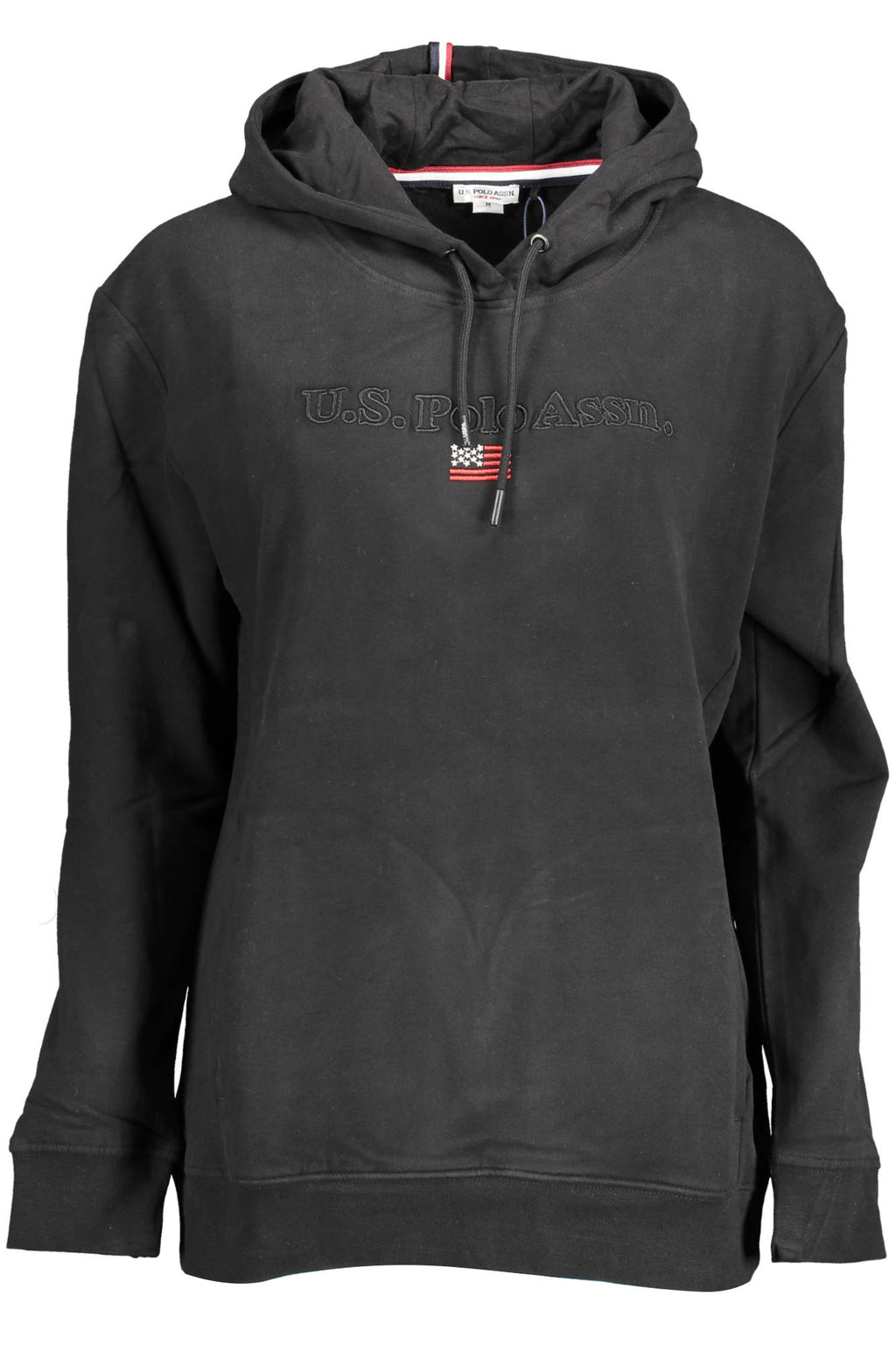 US POLO WOMEN'S BLACK ZIP-UP SWEATSHIRT 